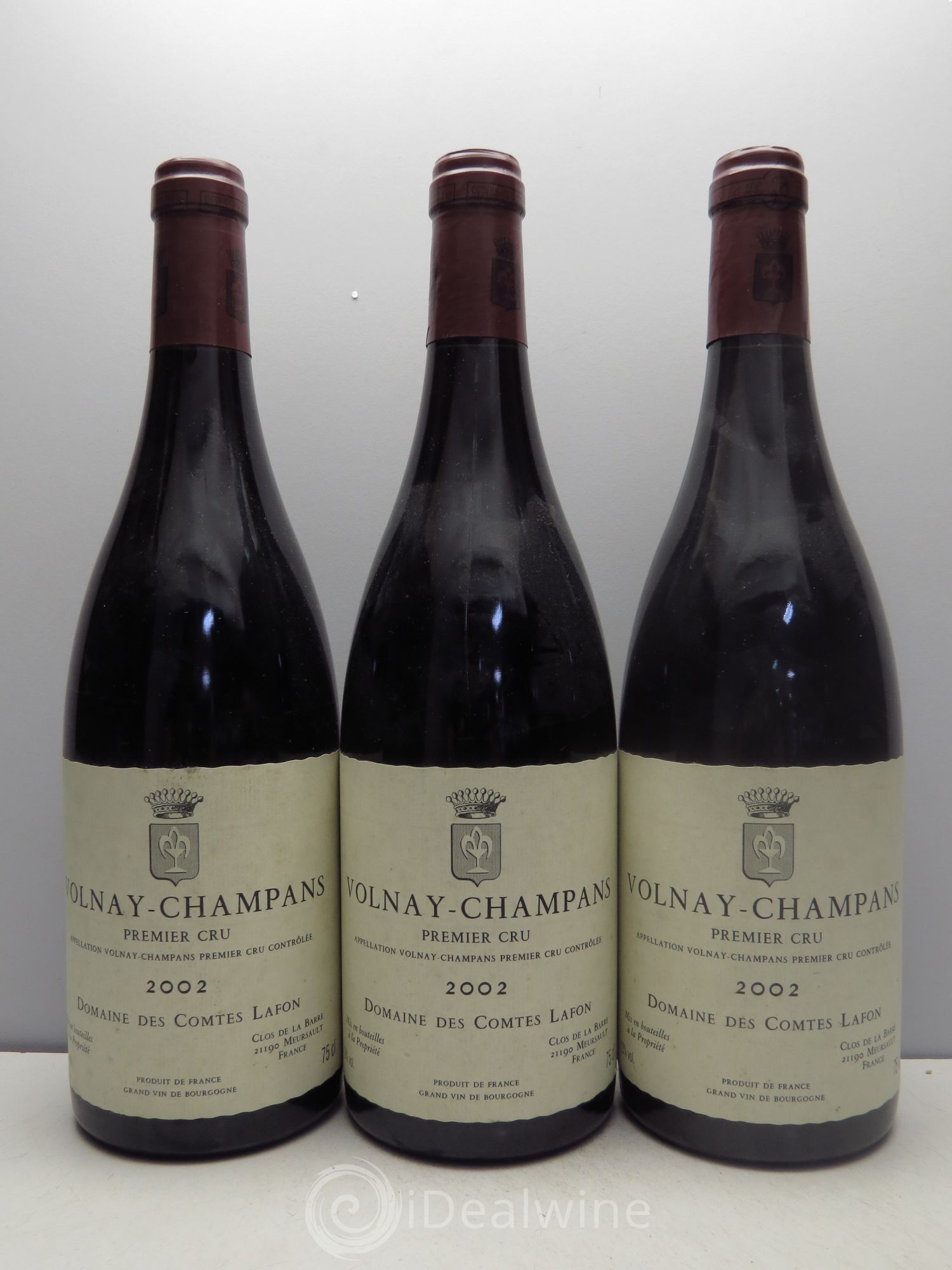 Volnay 1er Cru Champans Comtes Lafon (Domaine des) 2002 - Lot de 3 bouteilles - 0