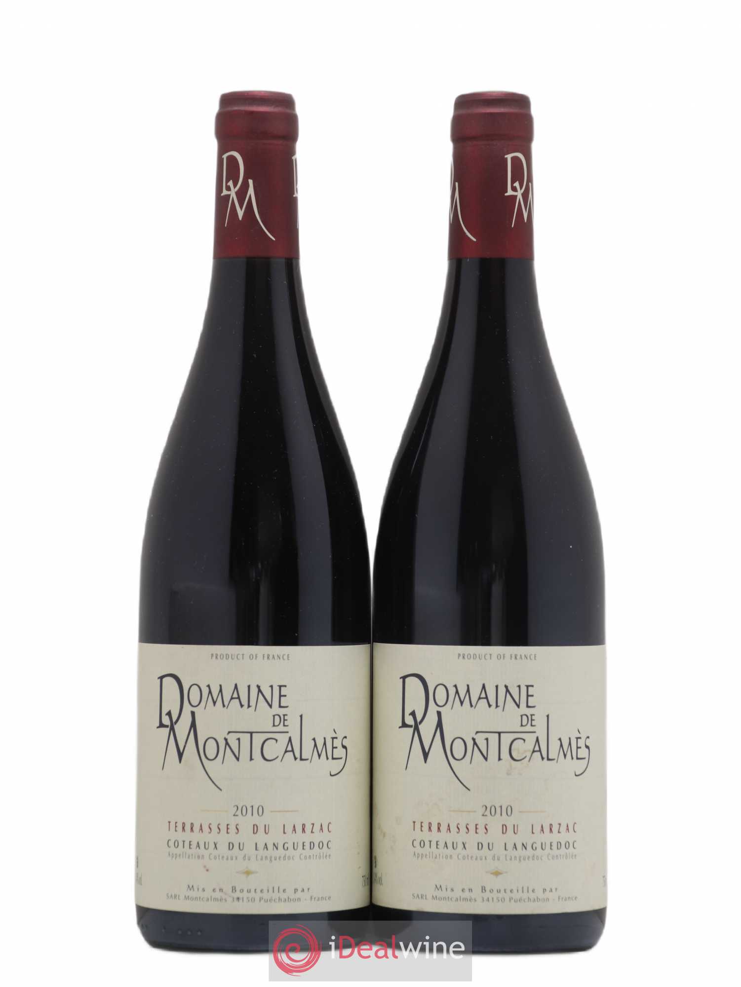 Terrasses du Larzac Domaine de Montcalmès Frédéric Pourtalié 2010 - Lot de 2 bouteilles - 0