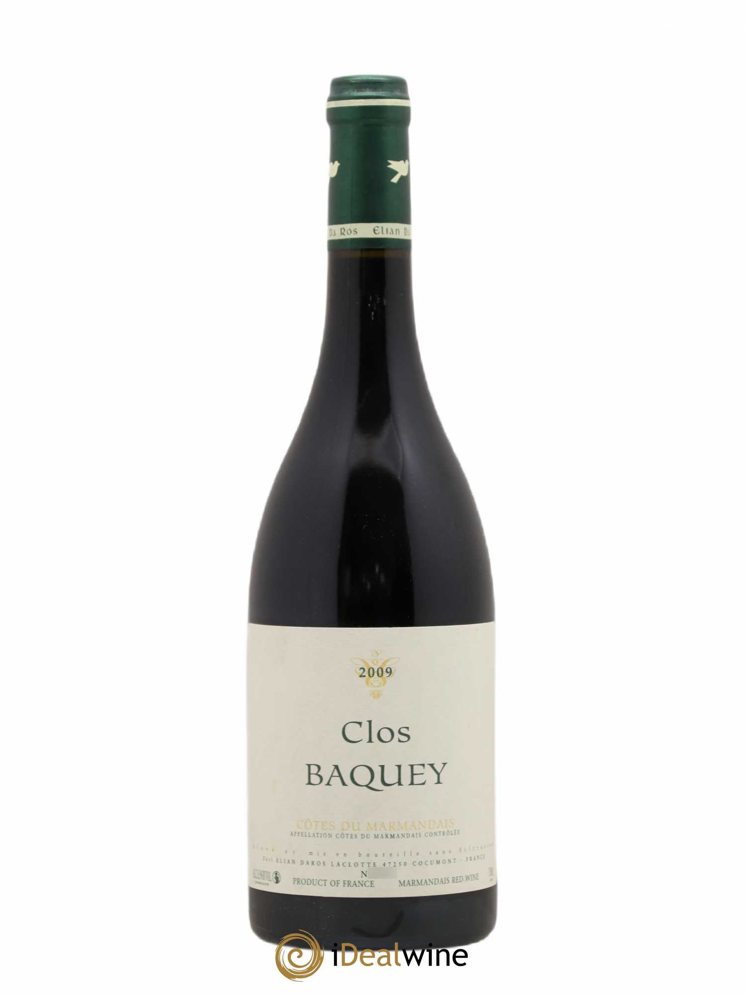 Côtes du Marmandais Clos Baquey Elian Da Ros (Domaine) 2009 - Lot de 1 bouteille - 0