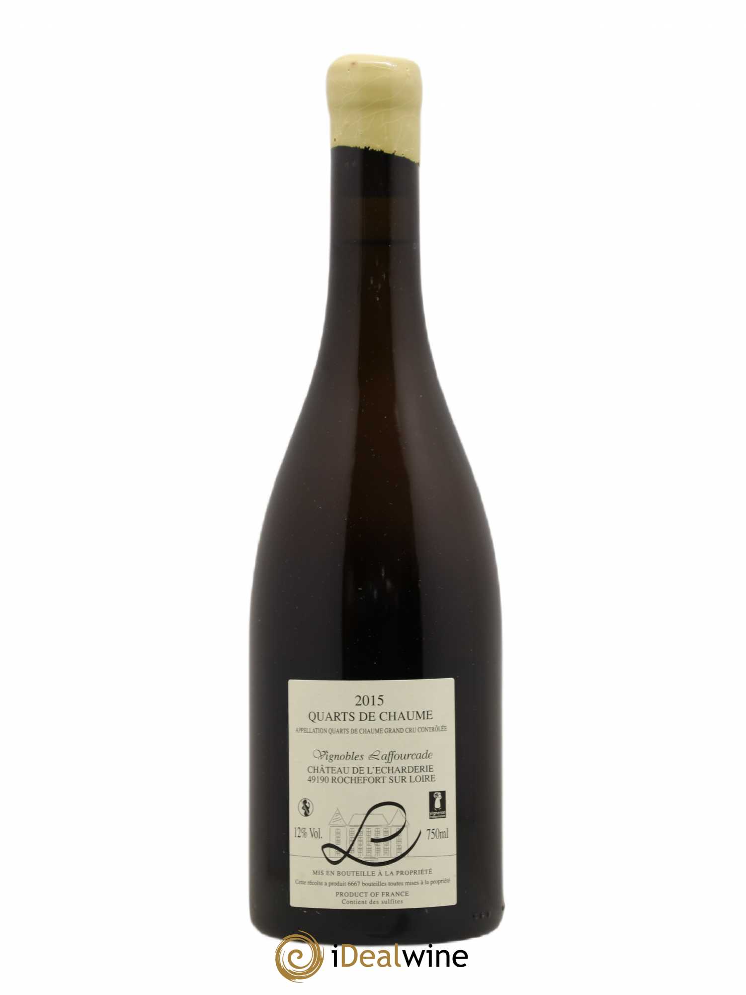 Quarts de Chaume L'Echarderie Clos Paradis domaine Laffourcade 2015 - Posten von 1 Flasche - 1