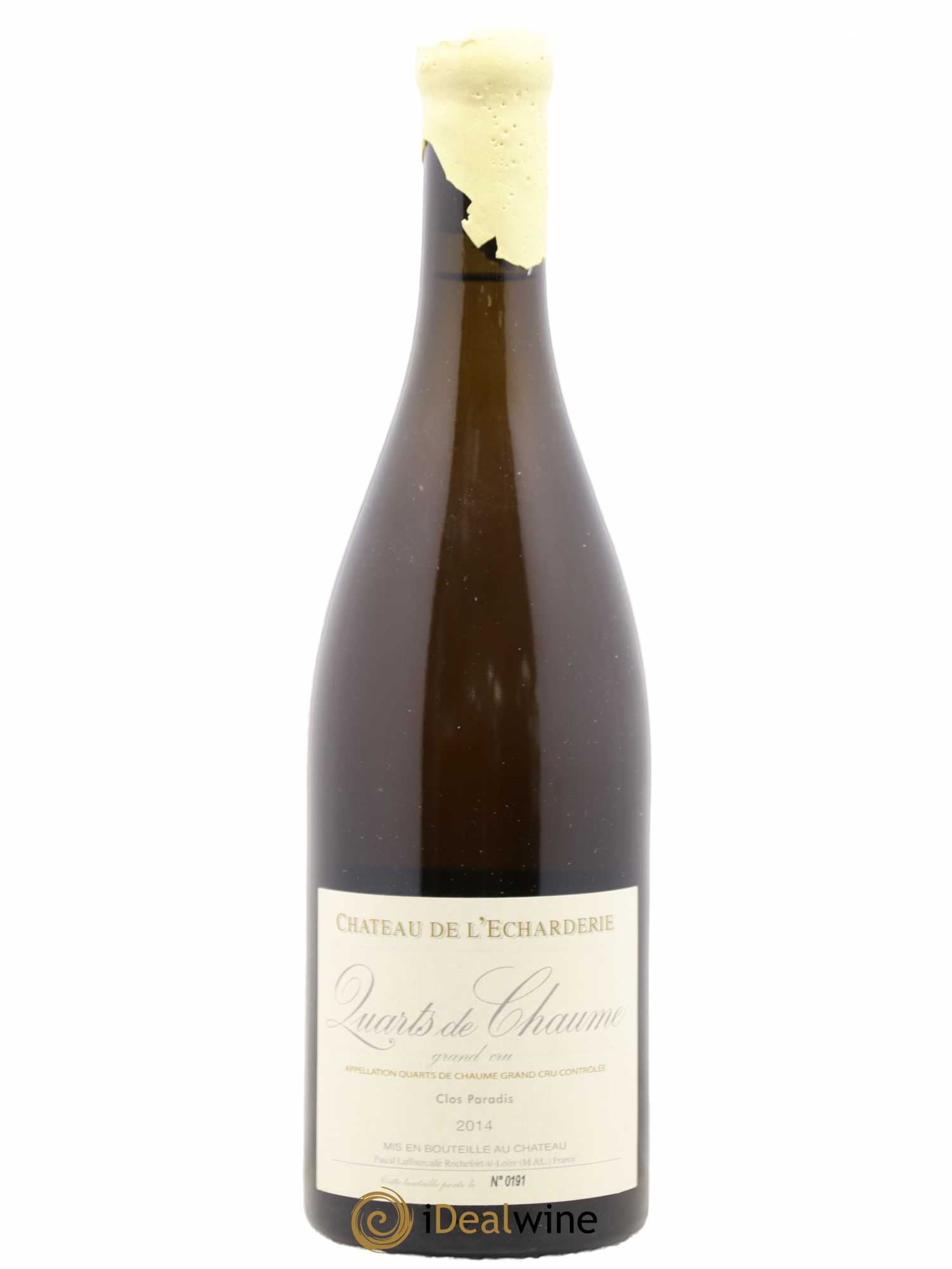 Quarts de Chaume L'Echarderie Clos Paradis 2014 - Posten von 1 Flasche - 0