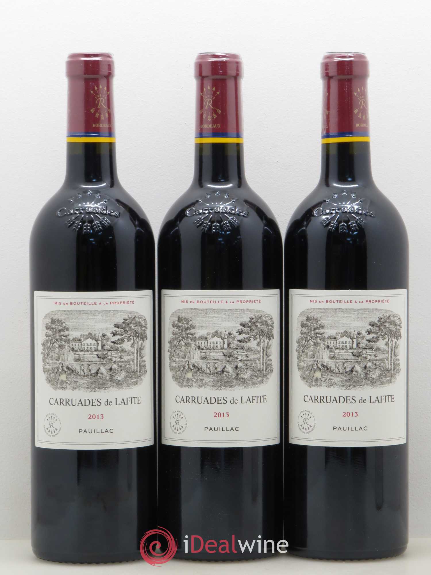 Carruades de Lafite Rothschild Second Vin 2013 - Lot de 3 bouteilles - 0