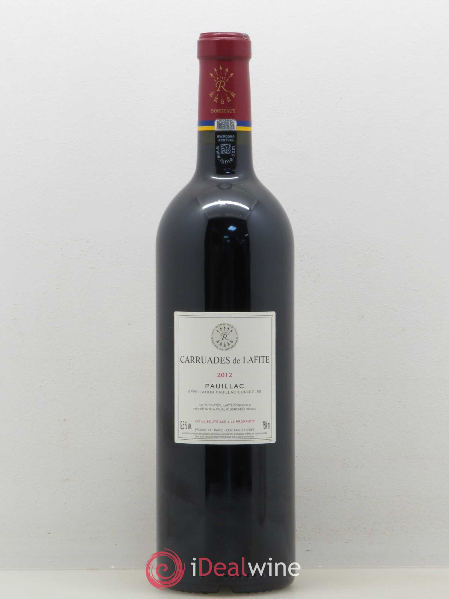 Carruades de Lafite Rothschild Second Vin 2012 - Lot de 1 bouteille - 1