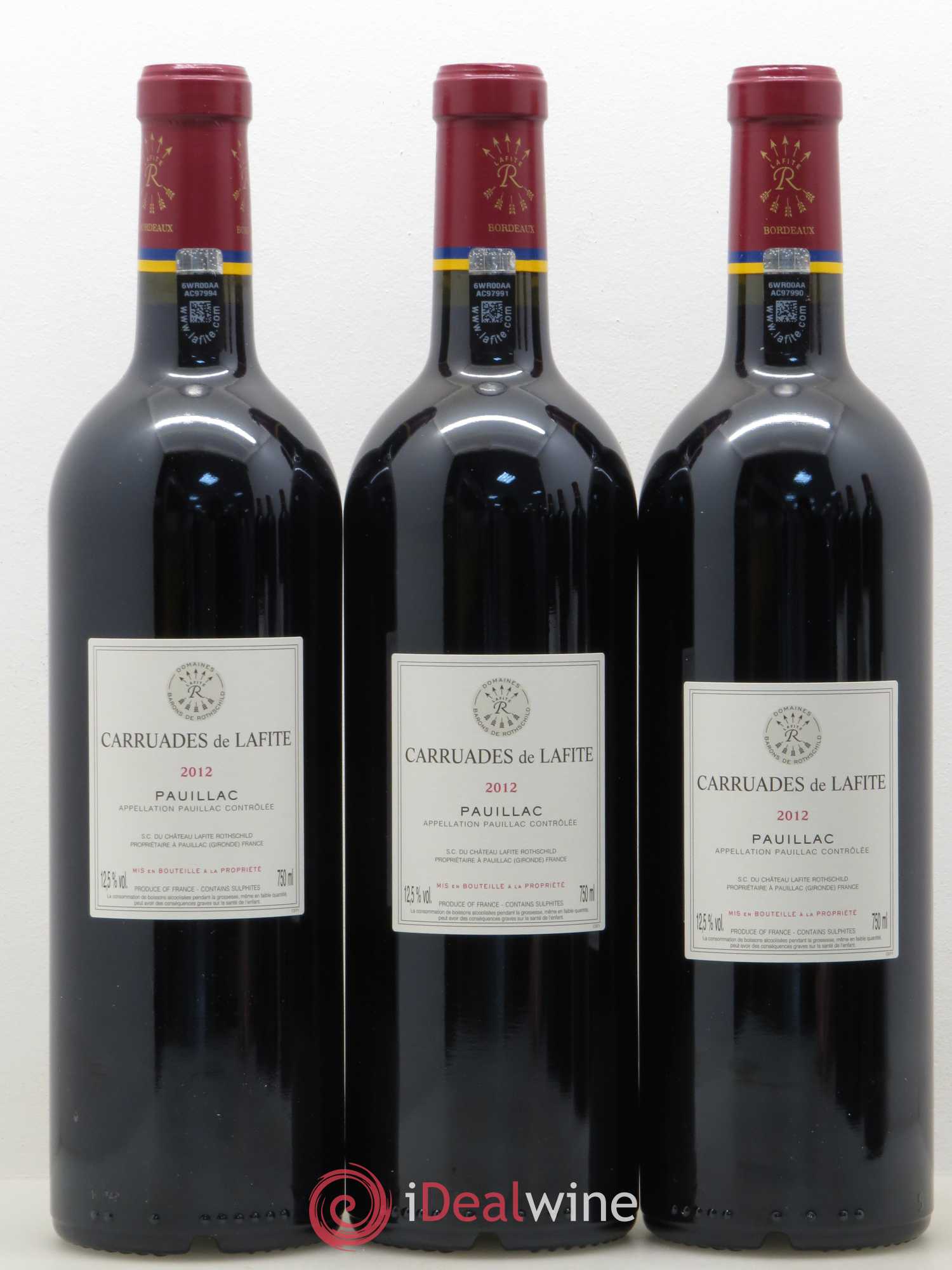 Carruades de Lafite Rothschild Second Vin 2012 - Lot de 6 bouteilles - 2