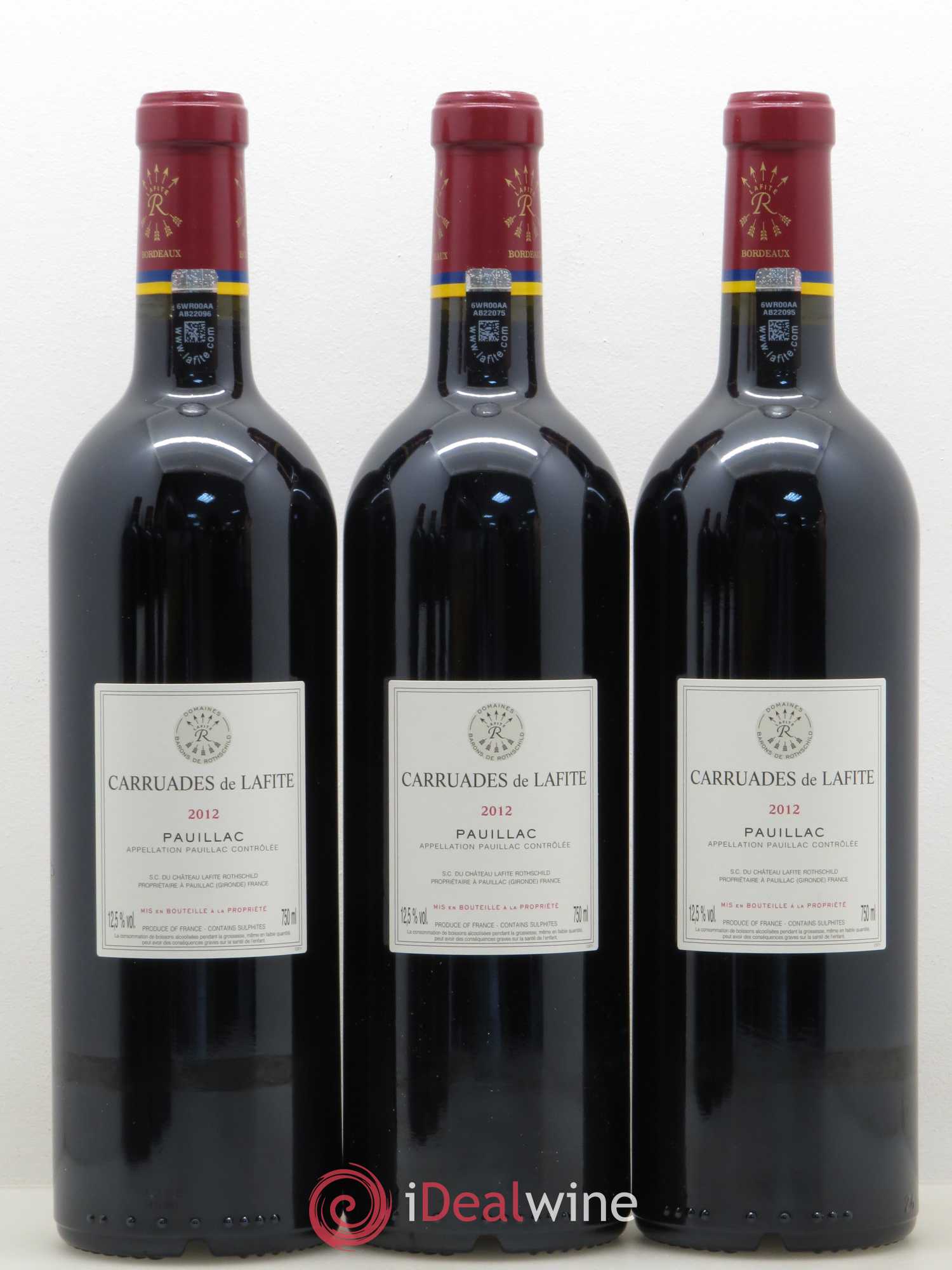 Carruades de Lafite Rothschild Second Vin 2012 - Lot de 12 bouteilles - 2