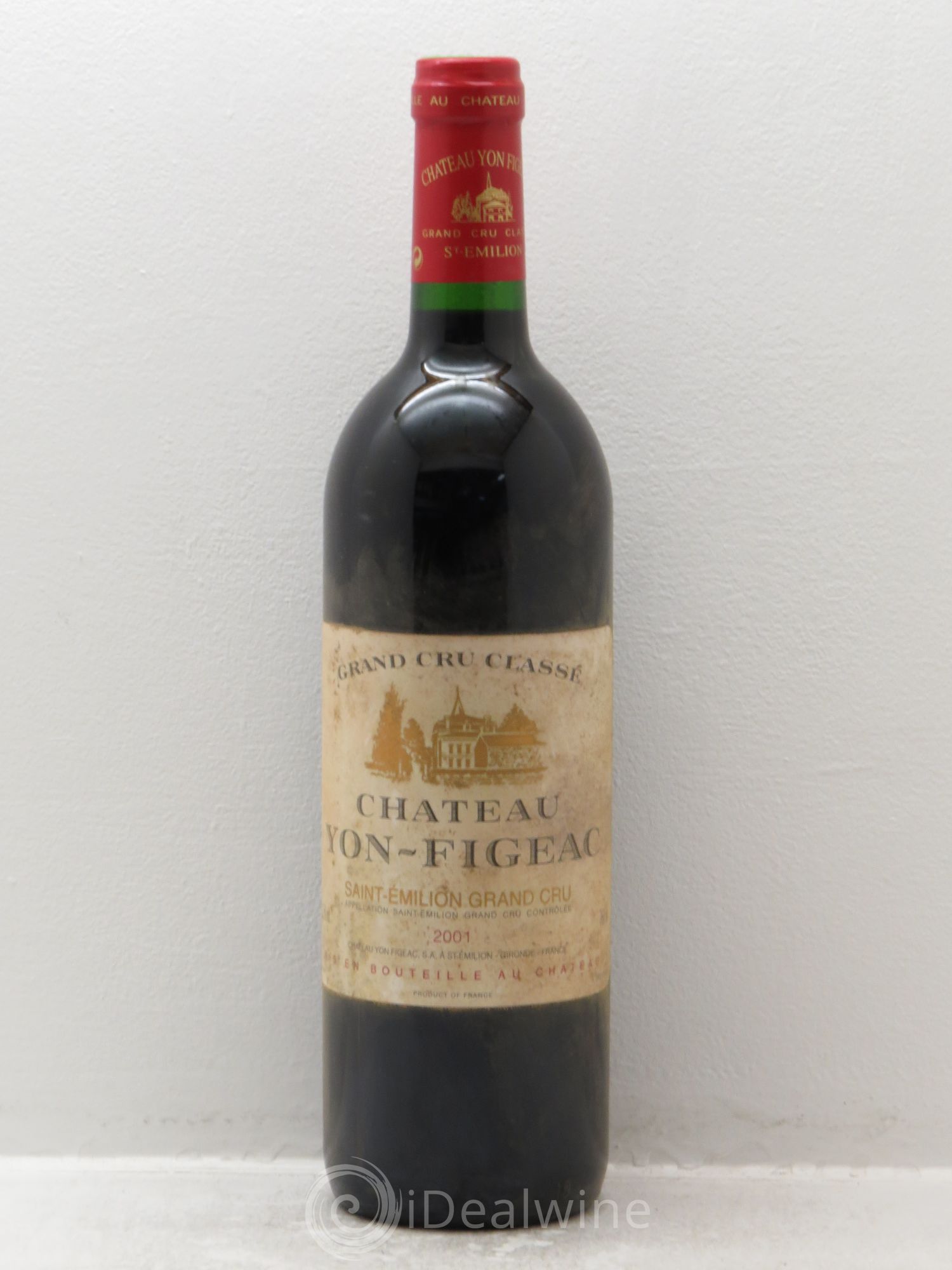 Château Yon Figeac Grand Cru Classé 2001 - Lot de 1 bouteille - 0