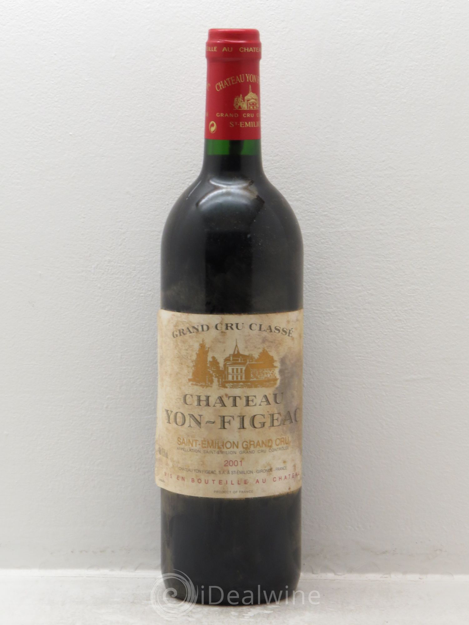 Château Yon Figeac Grand Cru Classé 2001 - Lot de 1 bouteille - 0
