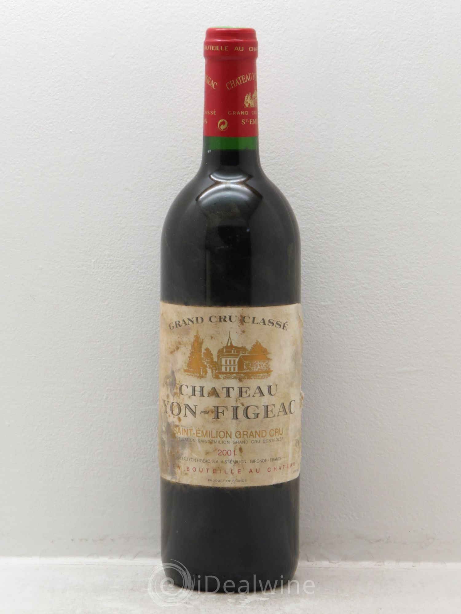 Château Yon Figeac Grand Cru Classé 2001 - Lot de 1 bouteille - 0