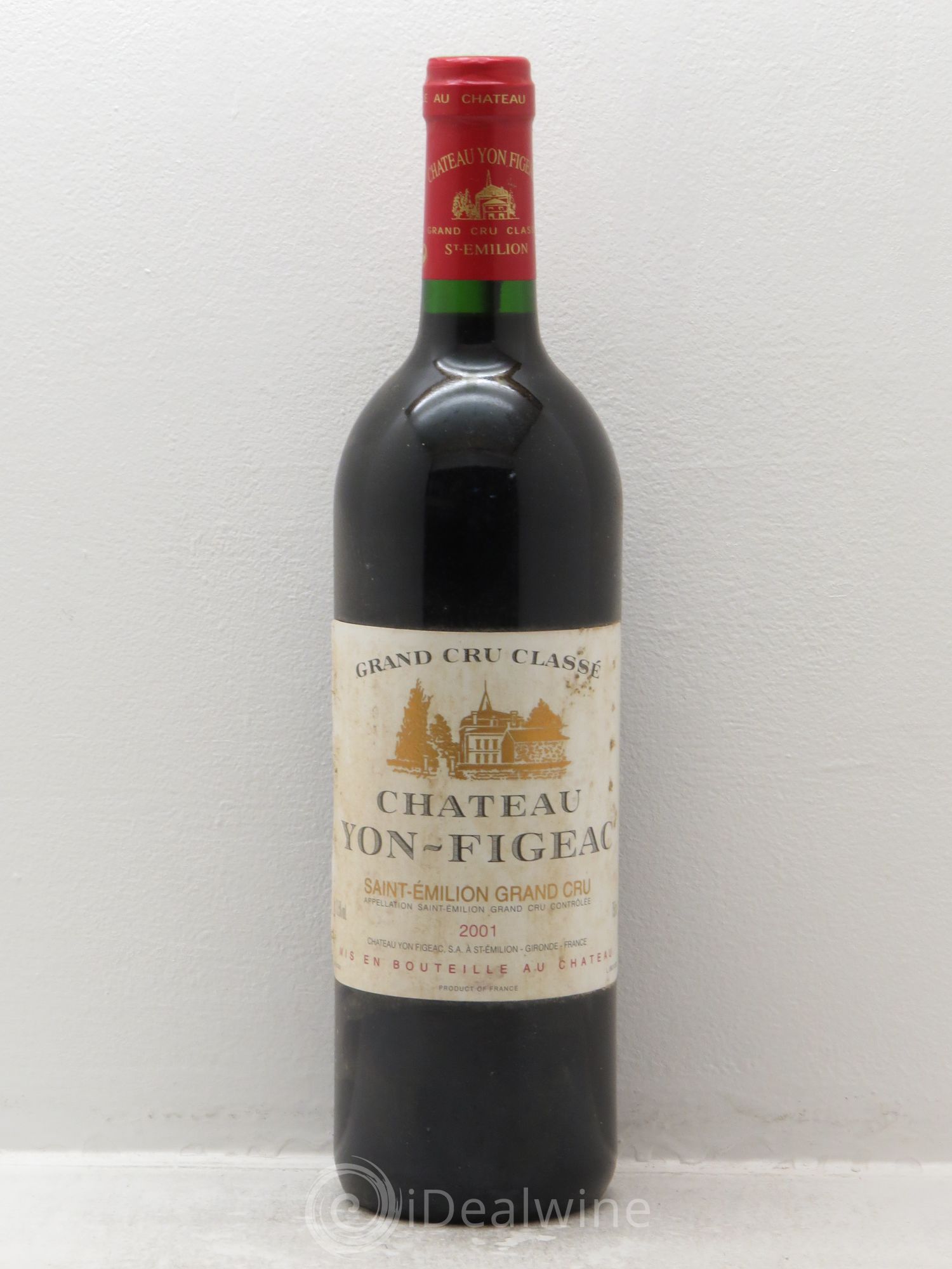 Château Yon Figeac Grand Cru Classé 2001 - Lot de 1 bouteille - 0