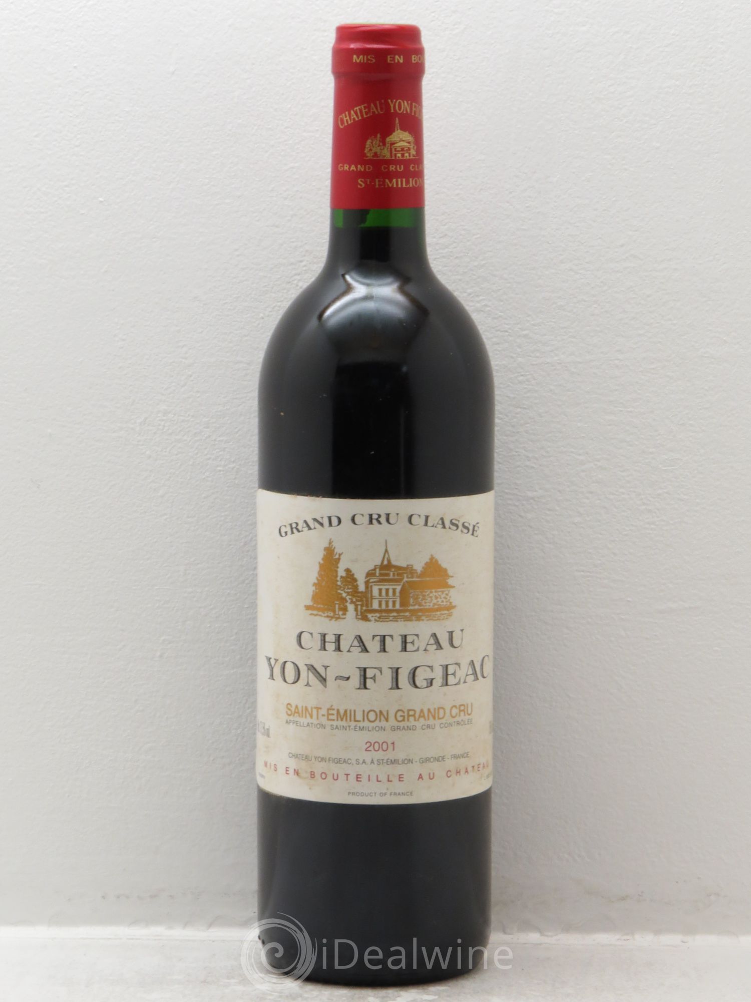 Château Yon Figeac Grand Cru Classé 2001 - Lot de 1 bouteille - 0