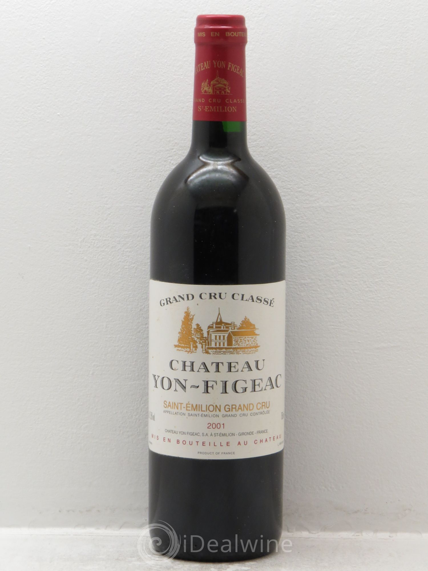 Château Yon Figeac Grand Cru Classé 2001 - Lot de 1 bouteille - 0