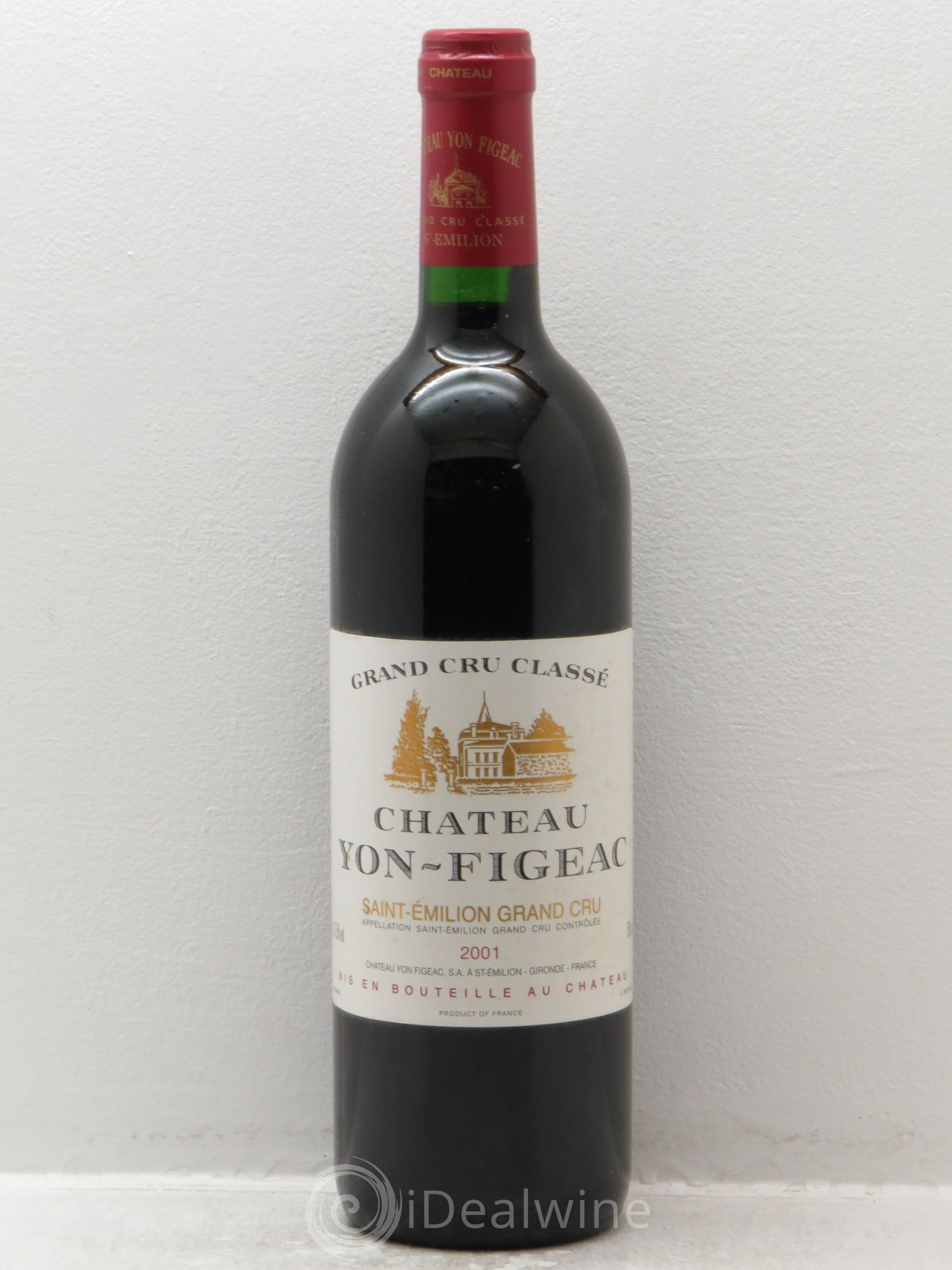 Château Yon Figeac Grand Cru Classé 2001 - Lot de 1 bouteille - 0