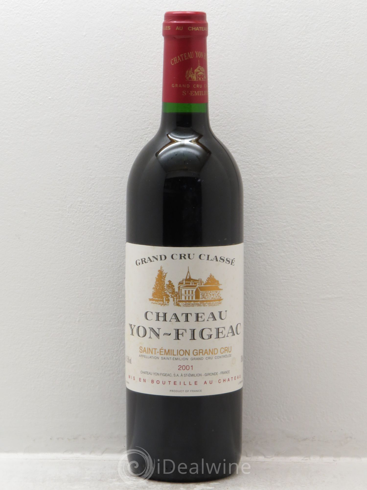 Château Yon Figeac Grand Cru Classé 2001 - Lot de 1 bouteille - 0