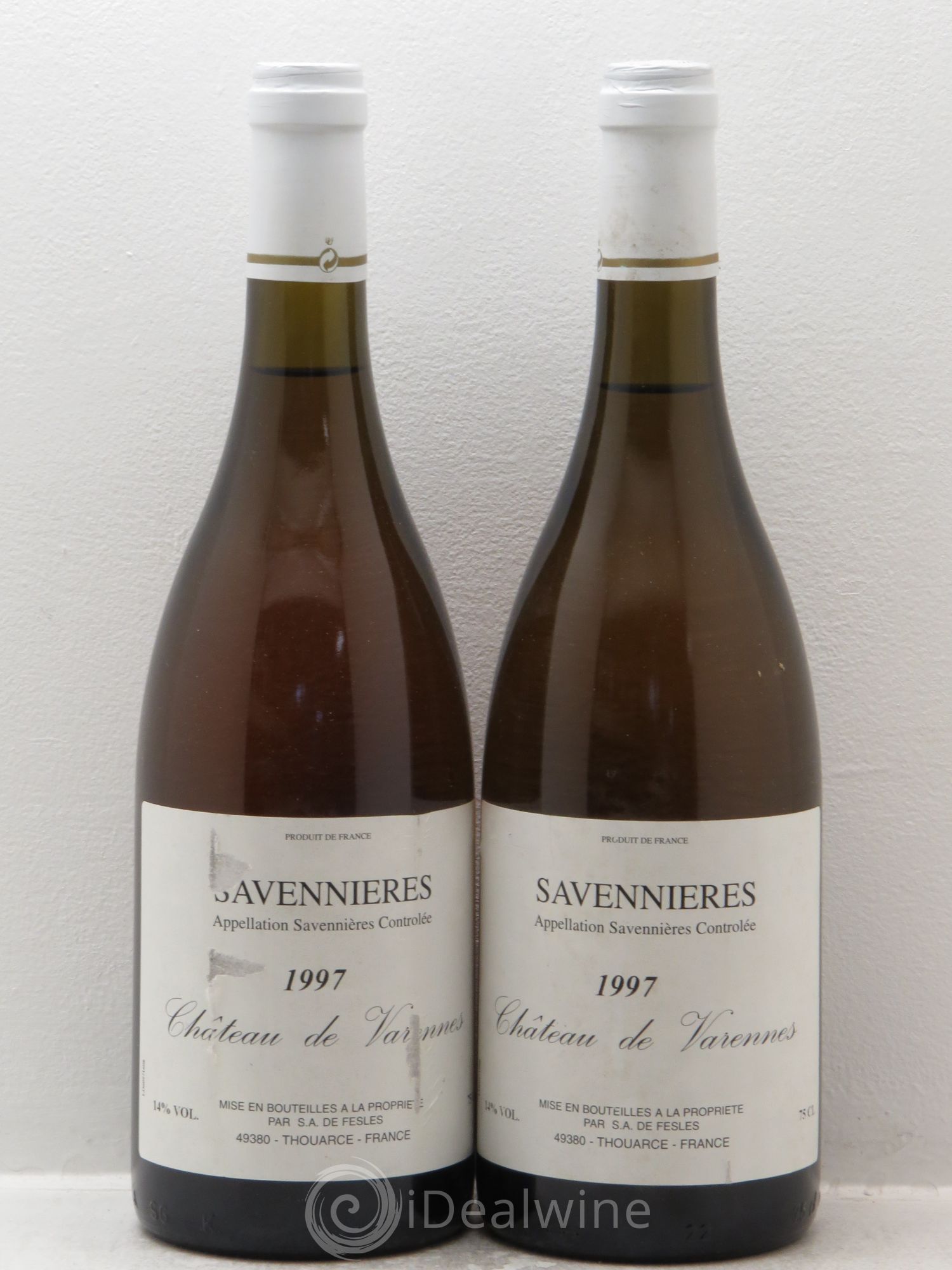 Savennières Château de Varennes 1997 - Lot de 2 bouteilles - 0