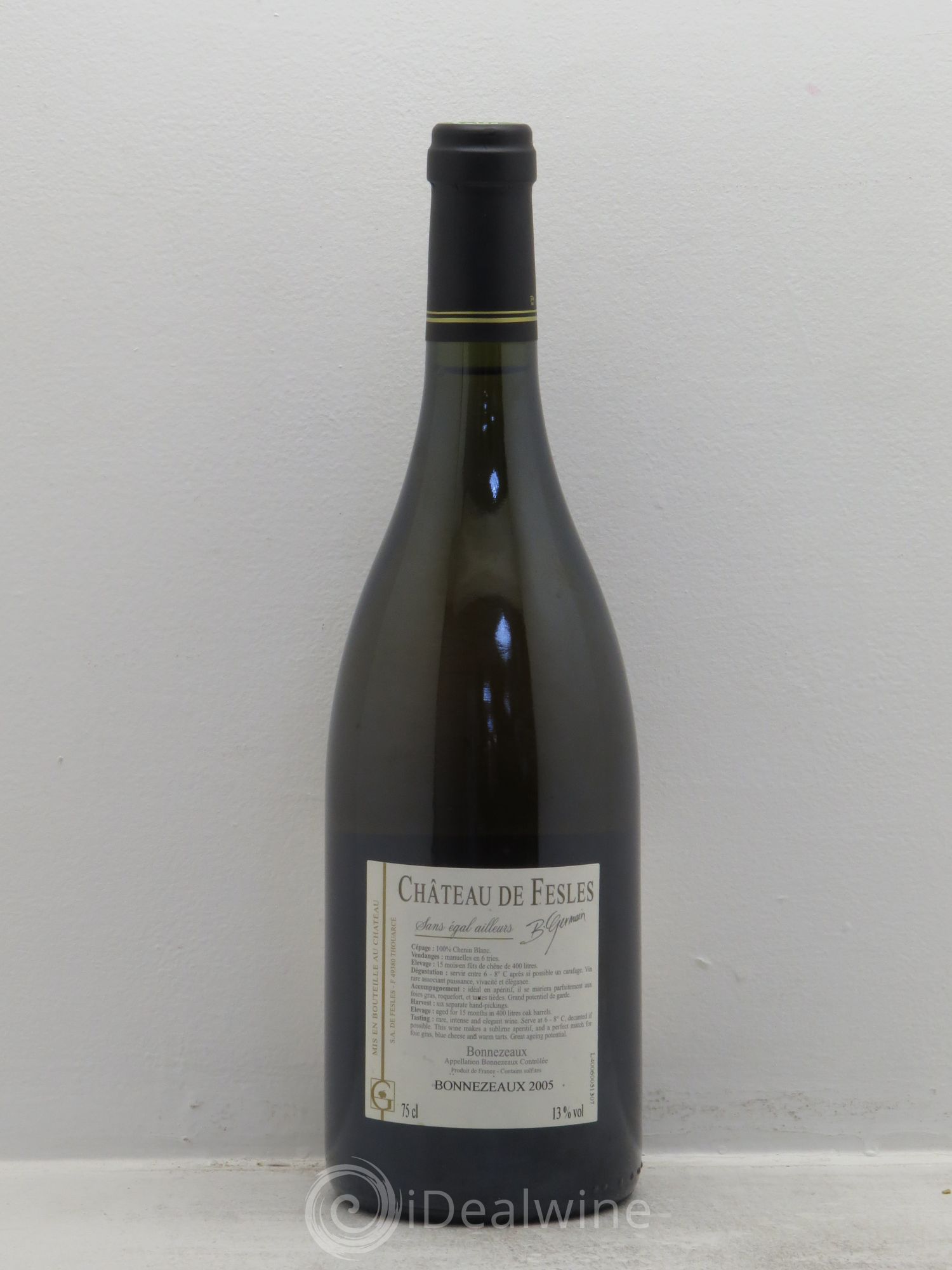 Bonnezeaux Château de Fesles 2005 - Lot de 1 bouteille - 1
