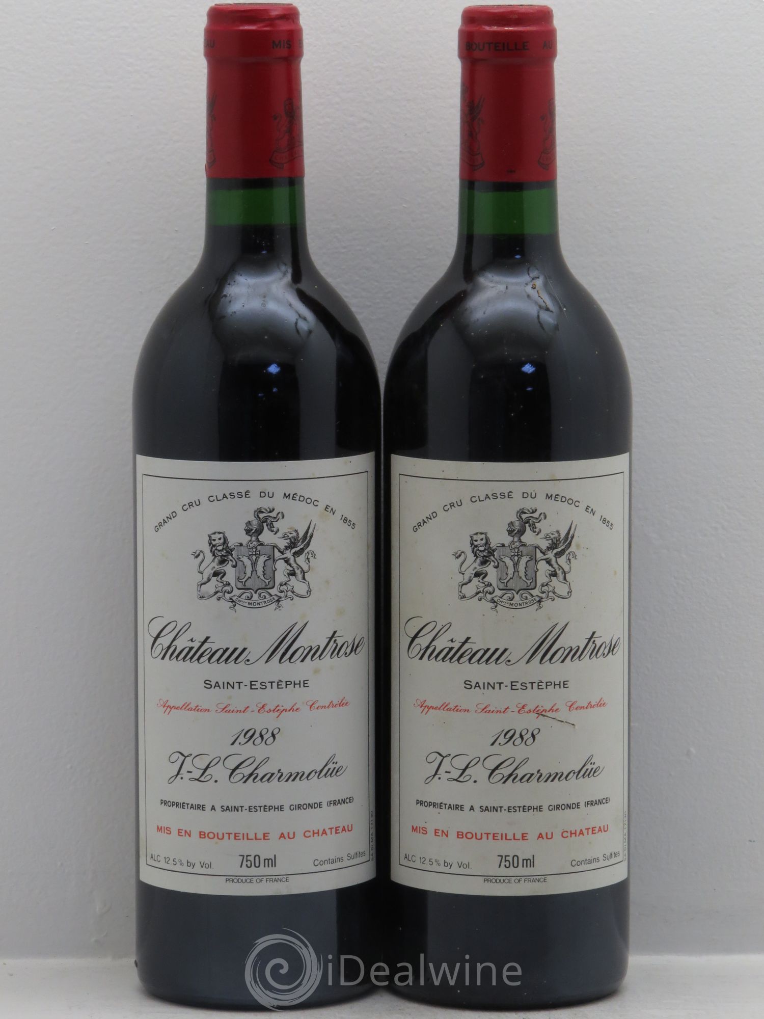 Château Montrose 2ème Grand Cru Classé 1988 - Lot de 2 bouteilles - 0