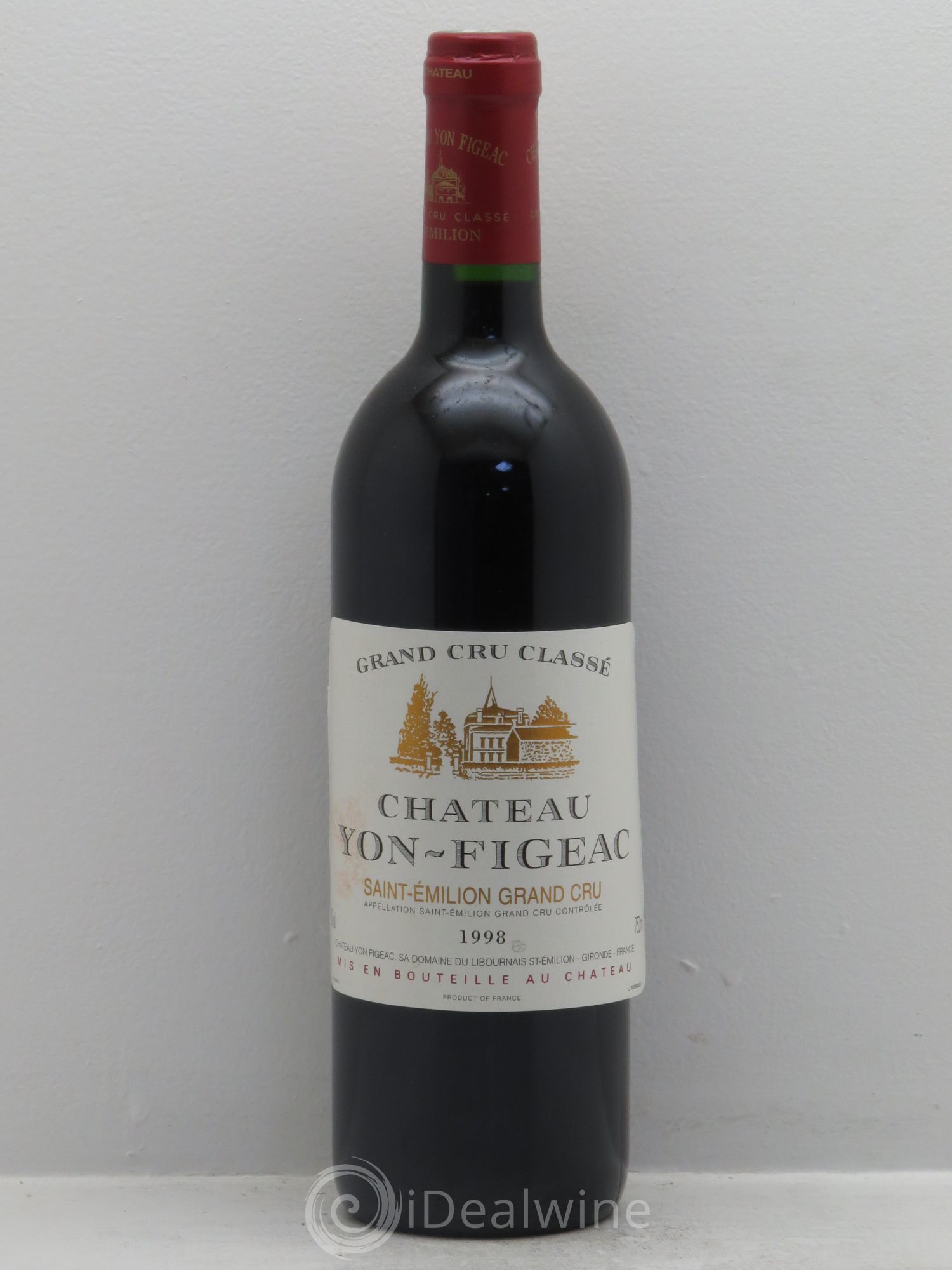 Château Yon Figeac Grand Cru Classé 1998 - Lot de 6 bouteilles - 0