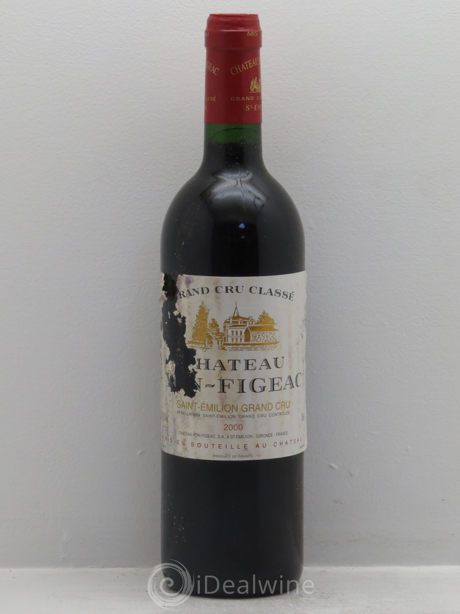 Château Yon Figeac Grand Cru Classé 2000 - Lot de 12 bouteilles - 0