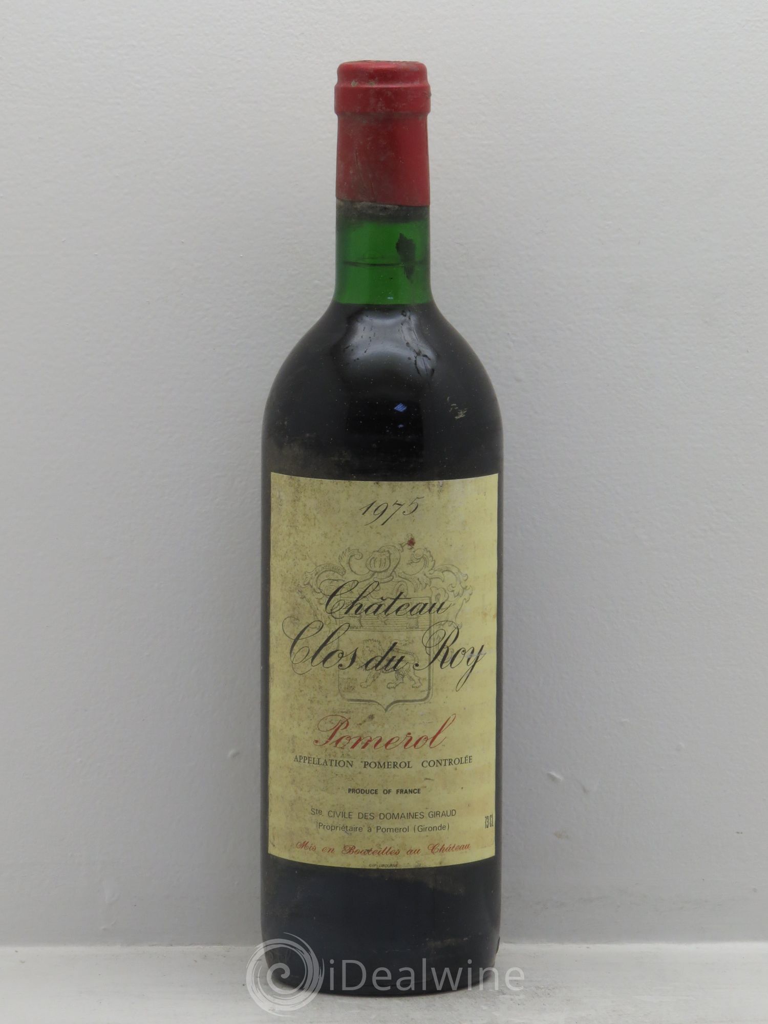 Pomerol Clos du Roy 1975 - Posten von 1 Flasche - 0