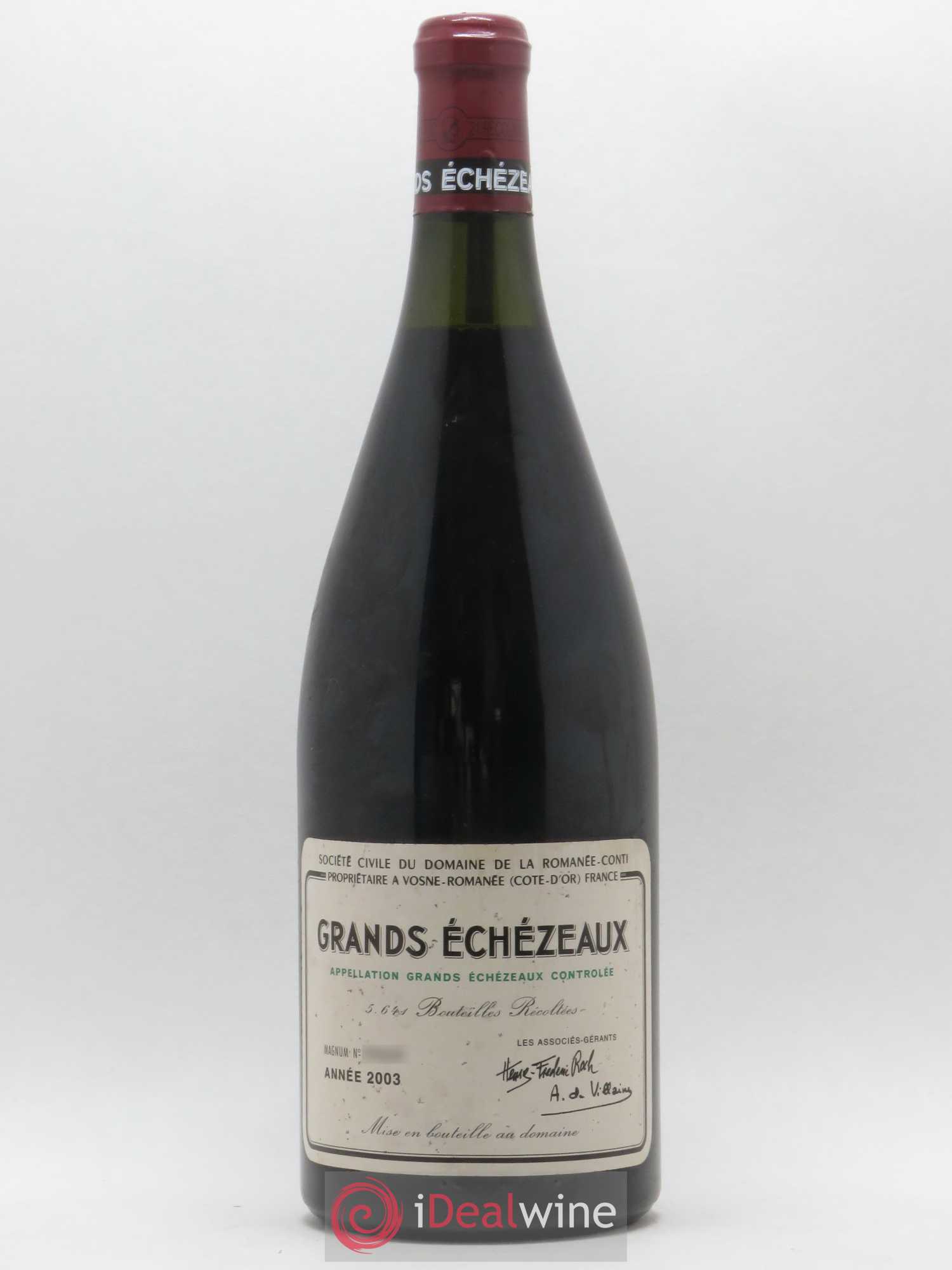 Grands-Echezeaux Grand Cru Domaine de la Romanée-Conti 2003 - Lot de 1 magnum - 0