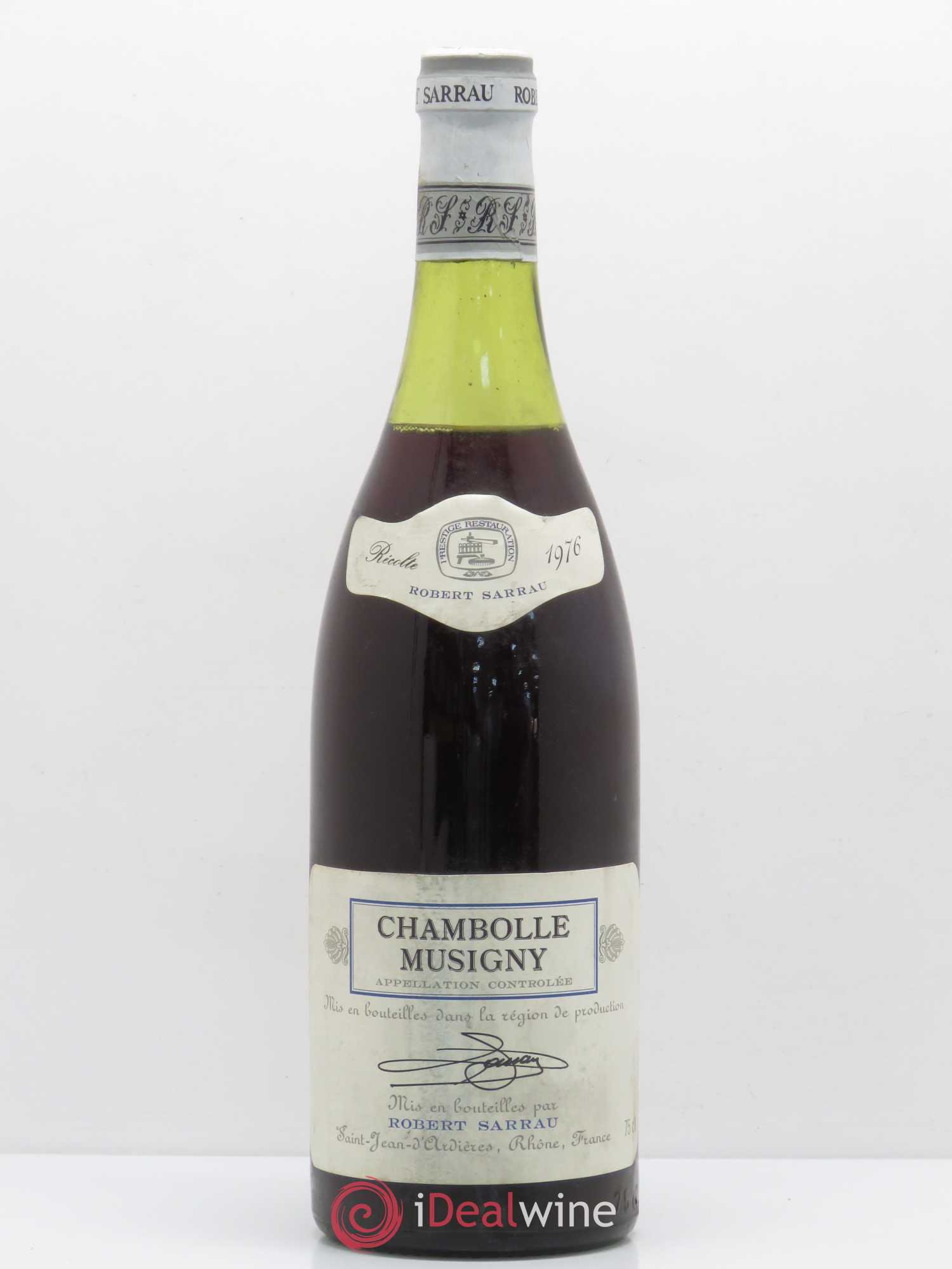 Chambolle-Musigny Robert Sarrau 1976 - Posten von 1 Flasche - 0