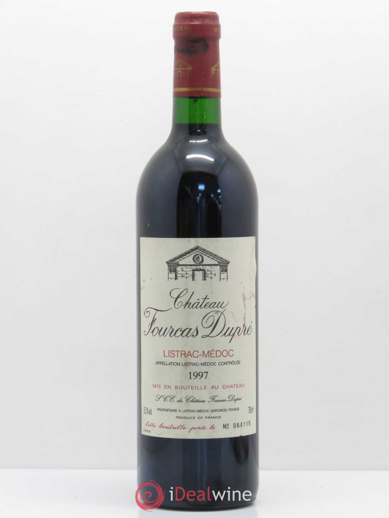 Château Fourcas Dupré (sans prix de réserve) 1997 - Lot de 1 bouteille - 0