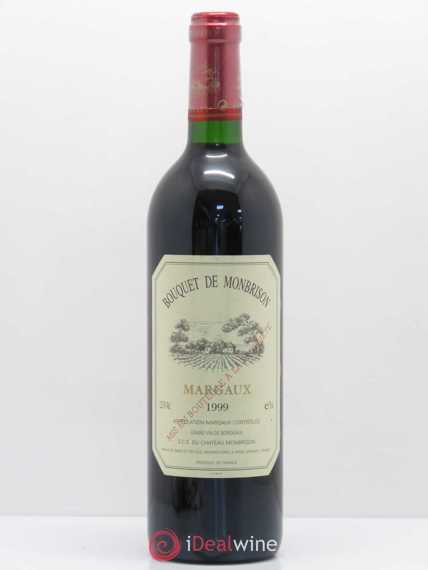 Bordeaux Margaux Bouquet de Monbrison (sans prix de réserve) 1999 - Posten von 1 Flasche - 0