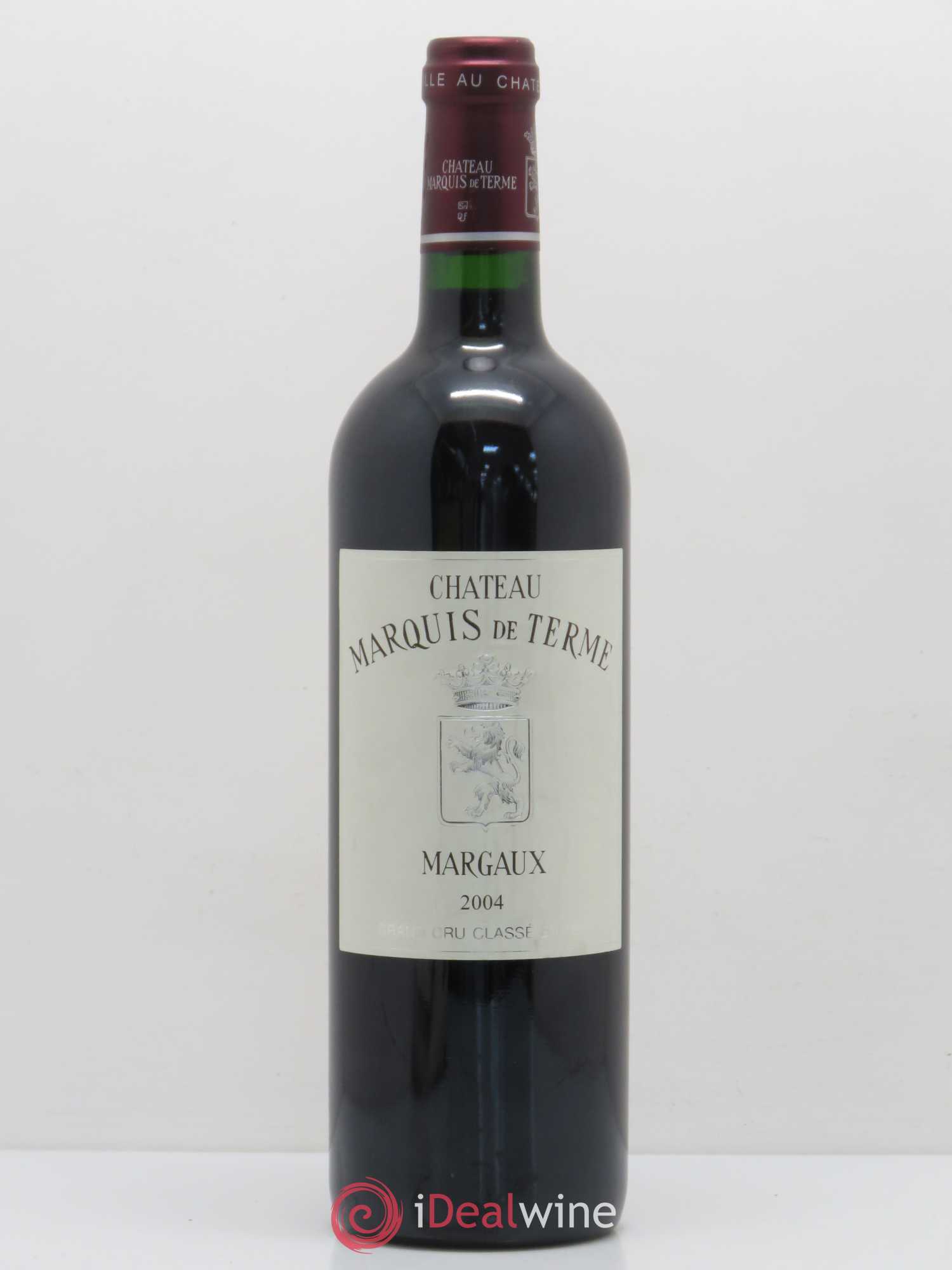 Château Marquis de Terme 4ème Grand Cru Classé 2004 - Lot de 1 bouteille - 0