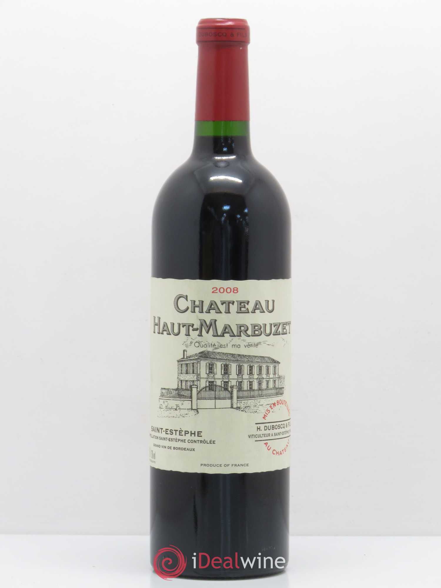 Château Haut Marbuzet 2008 - Lot de 1 bouteille - 0