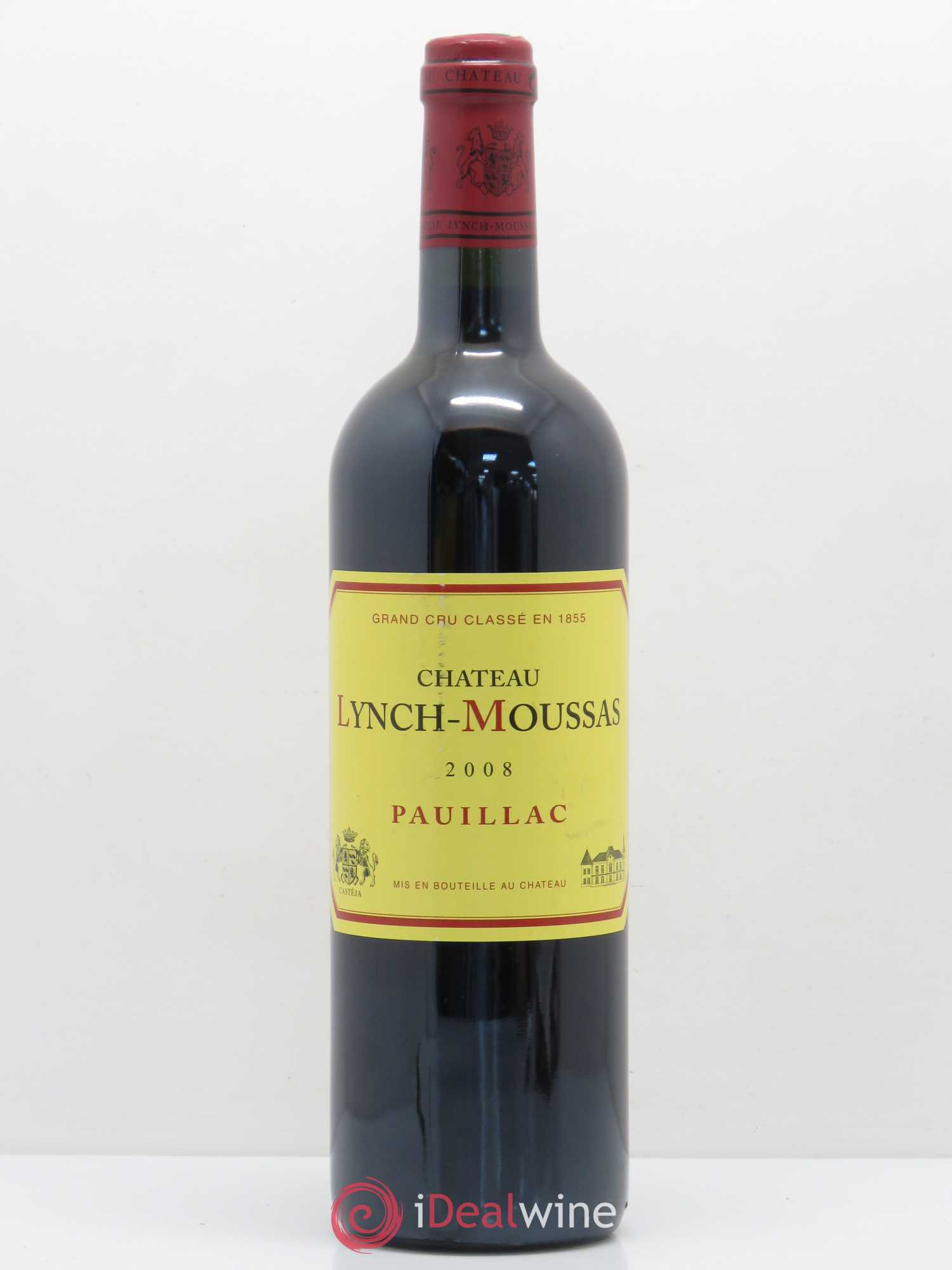 Château Lynch Moussas 5ème Grand Cru Classé 2008 - Lot de 1 bouteille - 0