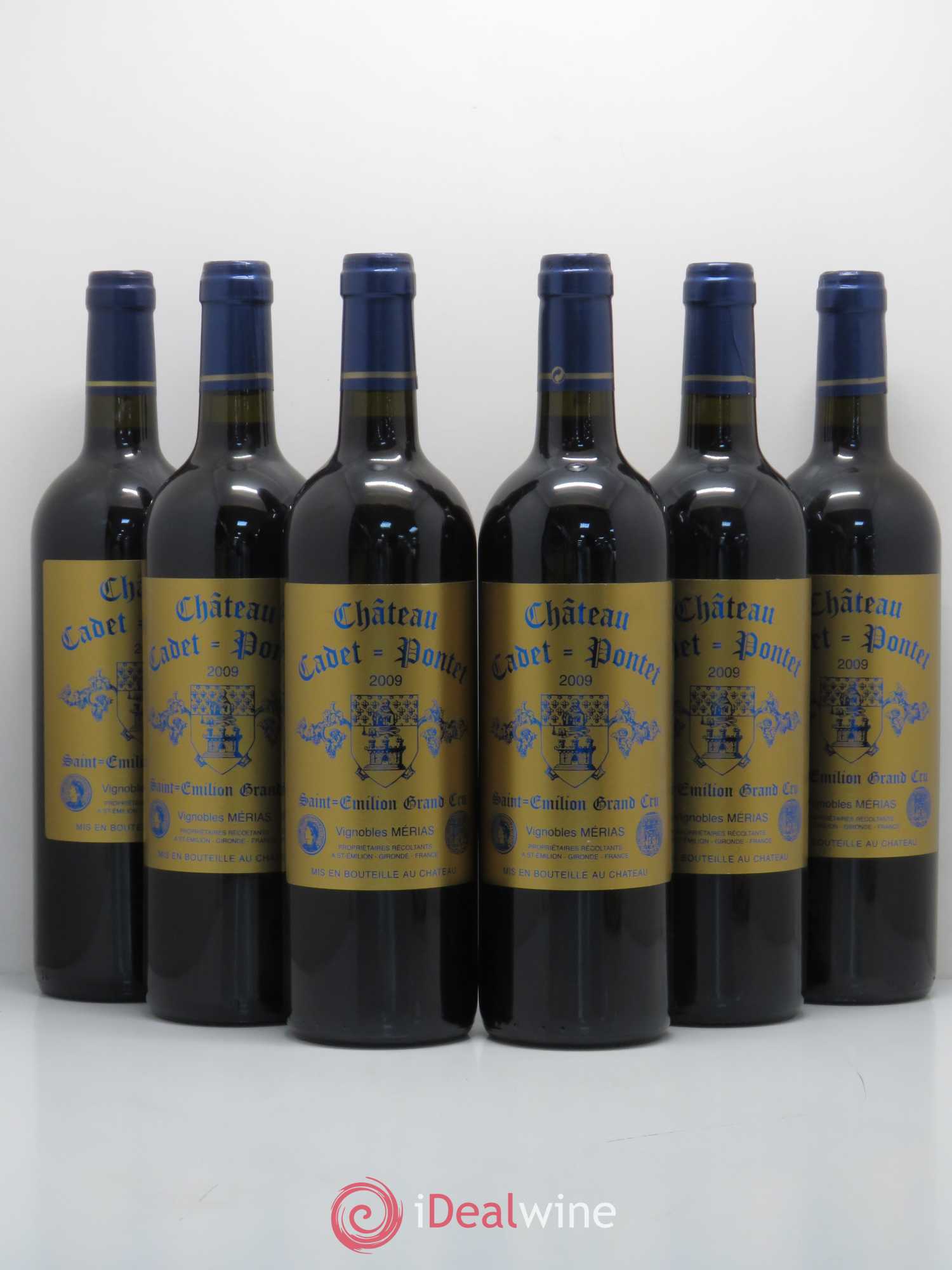 Saint-Émilion Grand Cru Château Cadet Pontet 2009 - Posten von 6 Flaschen - 0