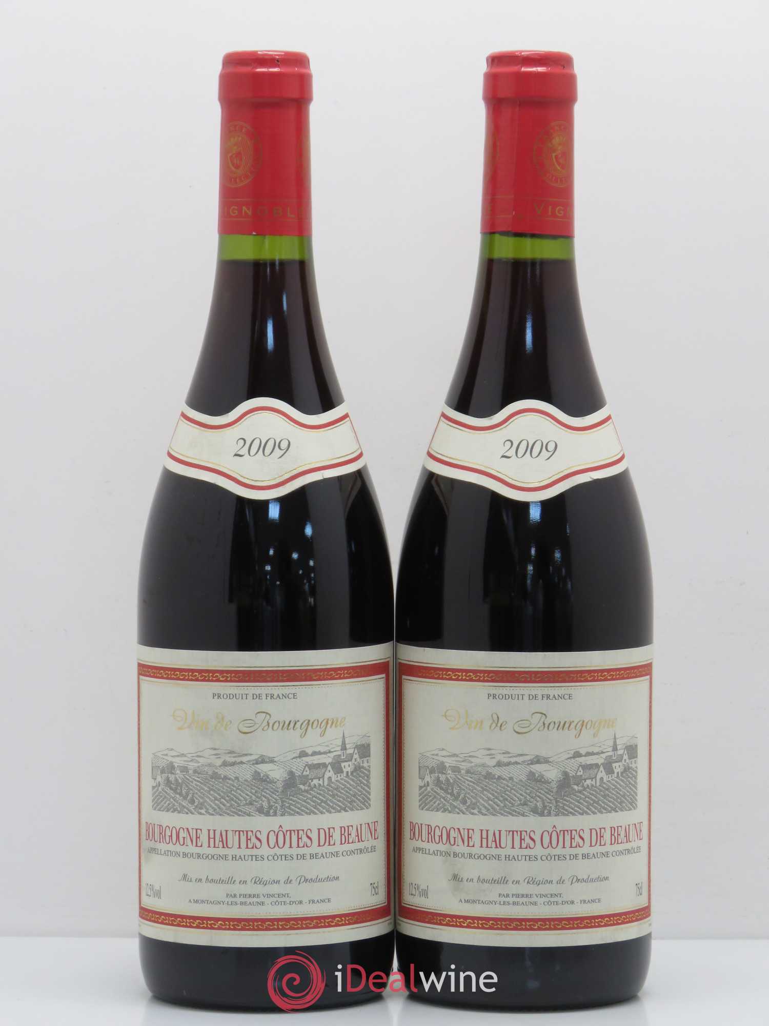 Hautes-Côtes de Beaune Pierre Vincent 2009 - Lot de 2 bouteilles - 0