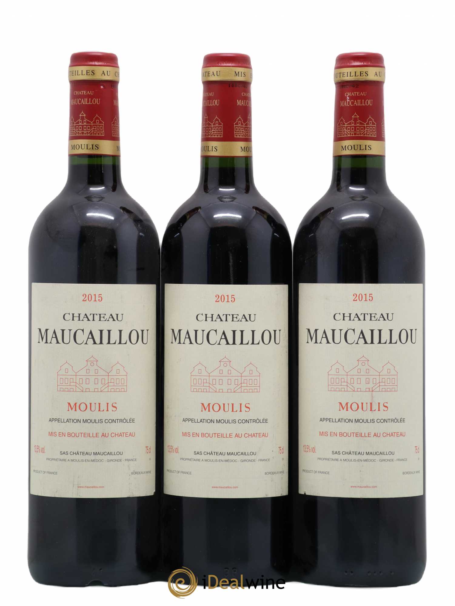 Château Maucaillou 2015 - Lot de 3 bouteilles - 0