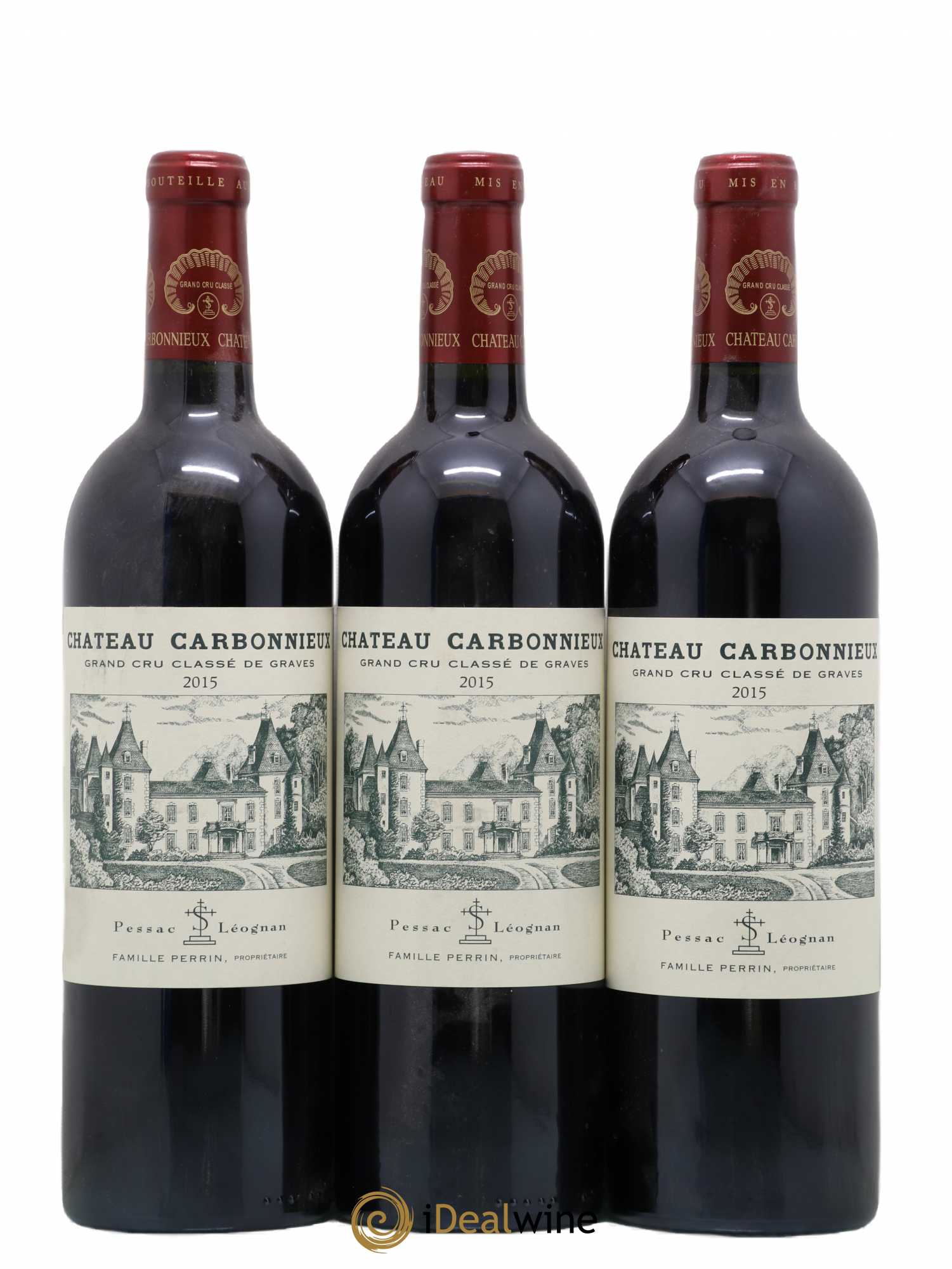 Château Carbonnieux Cru Classé de Graves 2015 - Lot de 3 bouteilles - 0