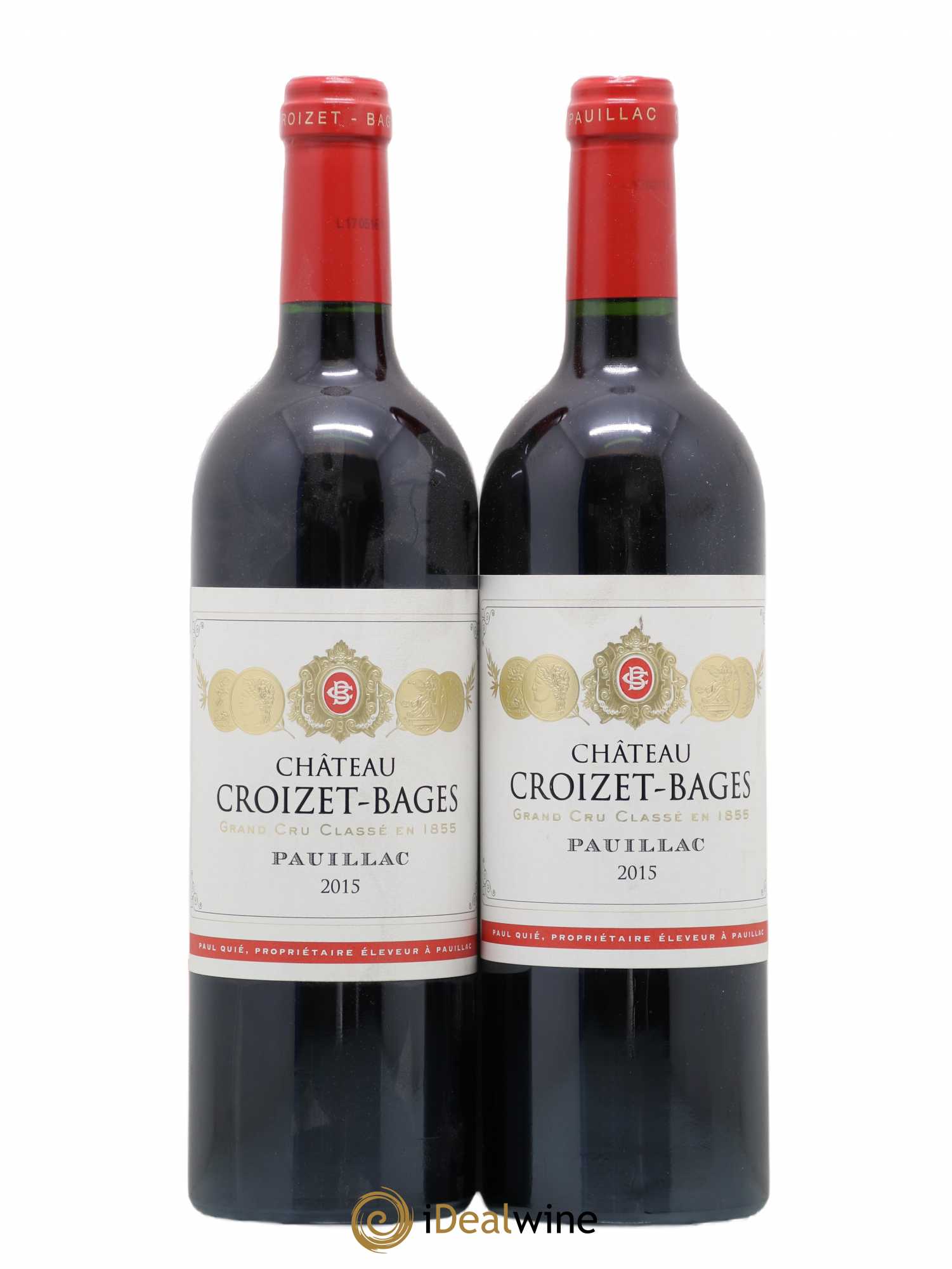 Château Croizet Bages 5ème Grand Cru Classé 2015 - Lot de 2 bouteilles - 0