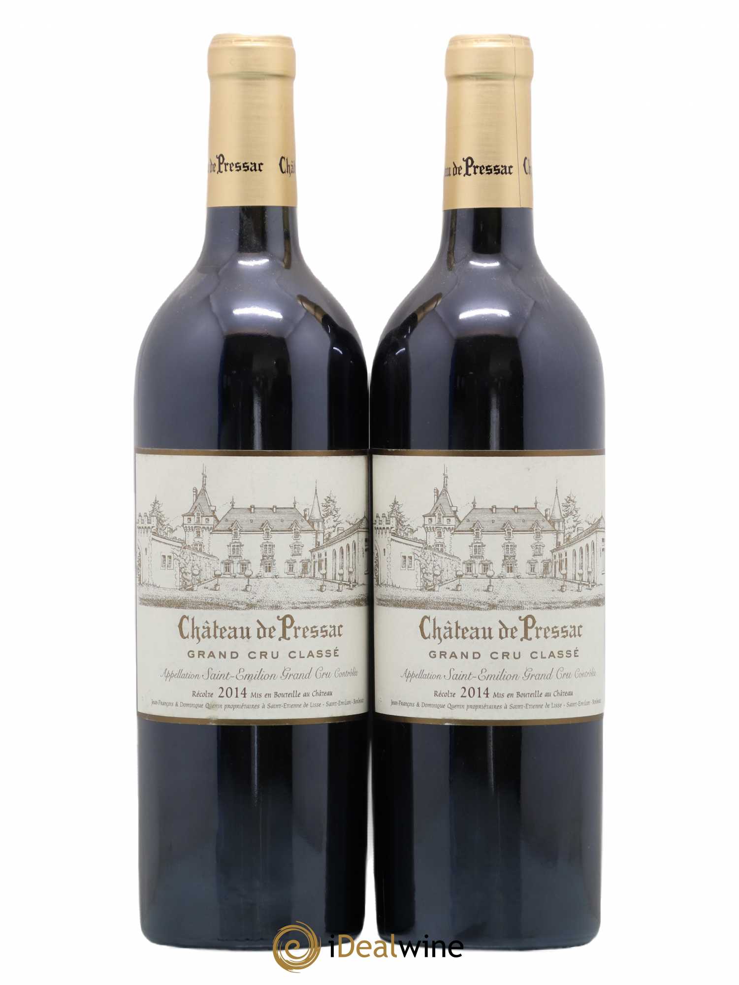 Château de Pressac Grand Cru Classé 2014 - Lot de 2 bouteilles - 0