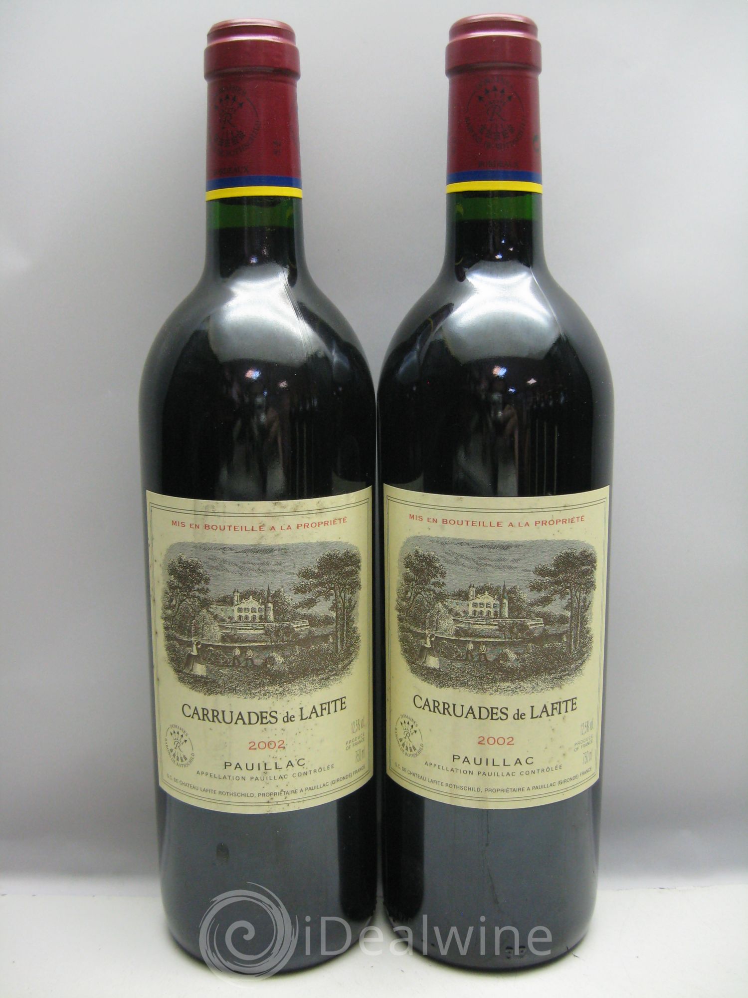 Carruades de Lafite Rothschild Second Vin 2002 - Lot de 12 bouteilles - 0