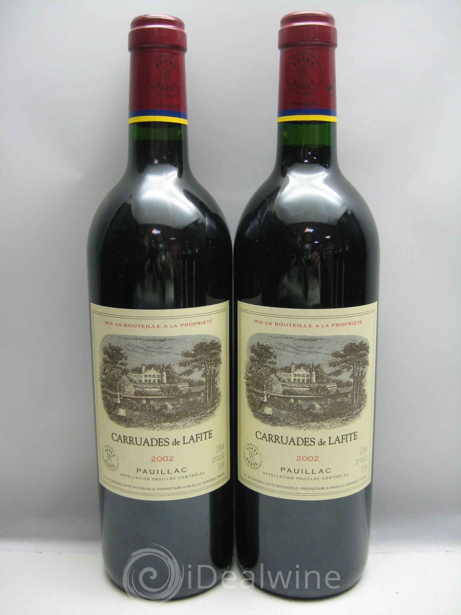 Carruades de Lafite Rothschild Second Vin 2002 - Lot de 12 bouteilles - 1