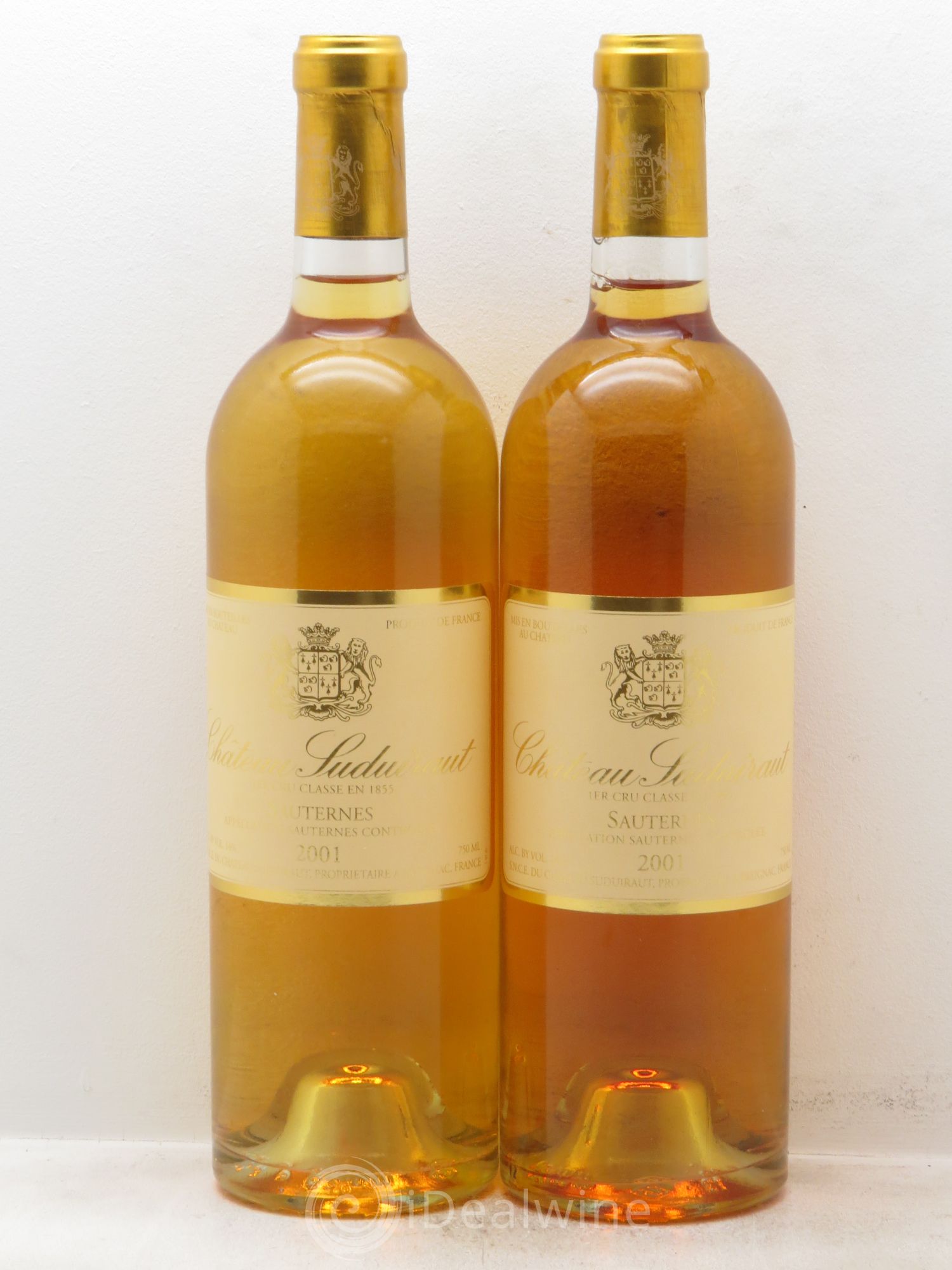 Château Suduiraut 1er Grand Cru Classé 2001 - Lotto di 2 bottiglie - 0
