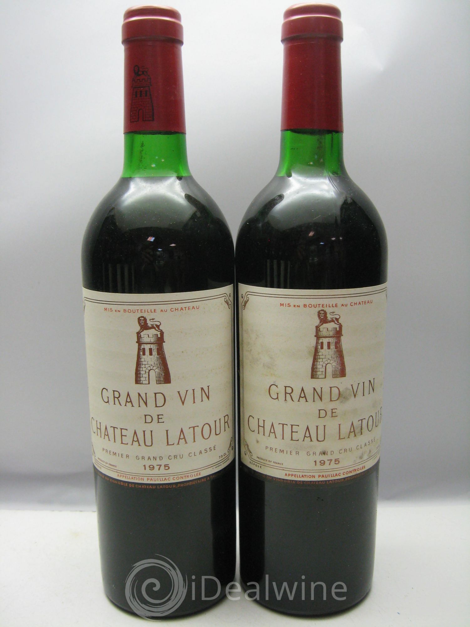 Château Latour 1er Grand Cru Classé 1975 - Lot de 12 bouteilles - 1