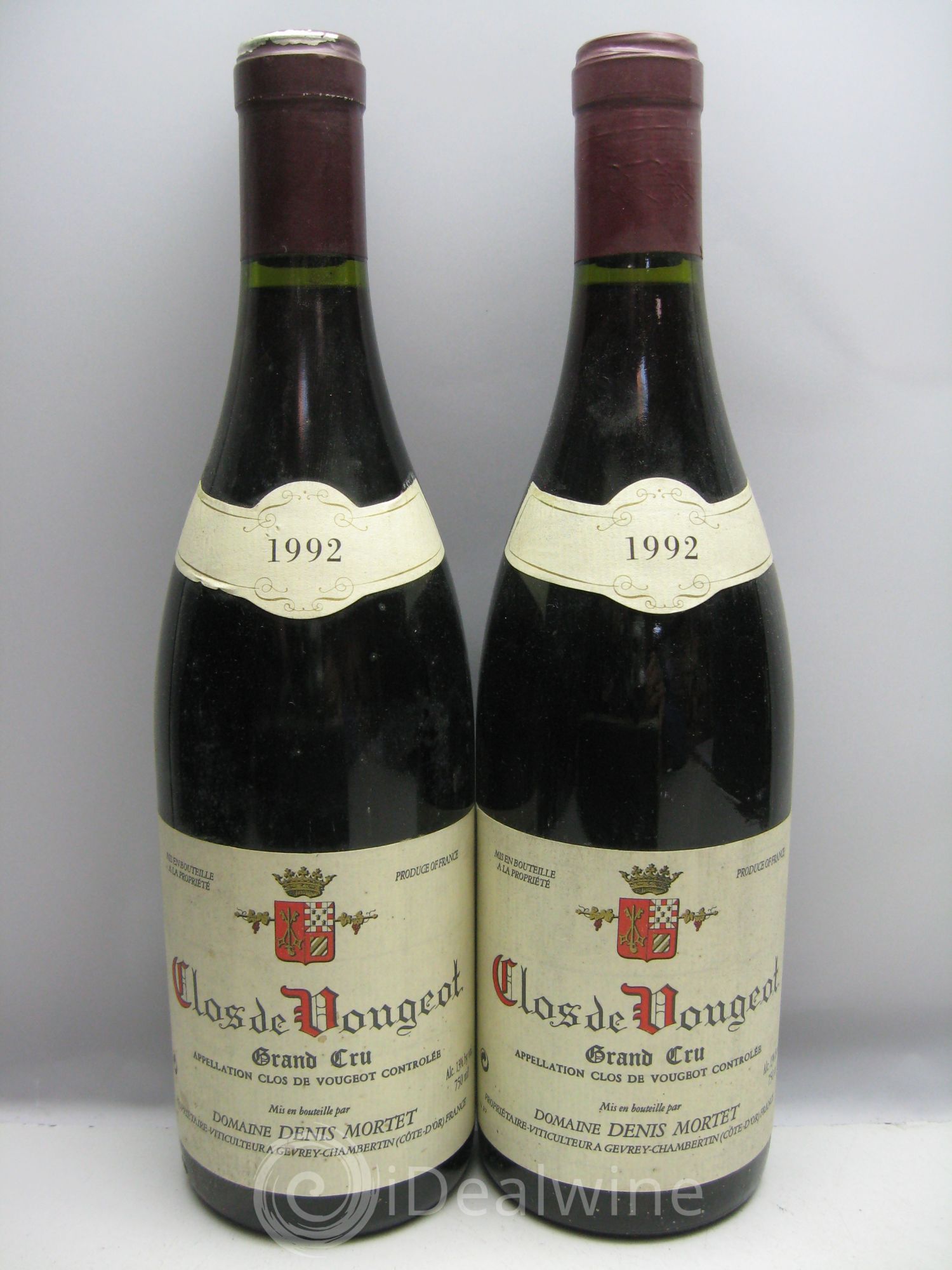Clos de Vougeot Grand Cru Denis Mortet (Domaine) 1992 - Lot de 6 bouteilles - 2