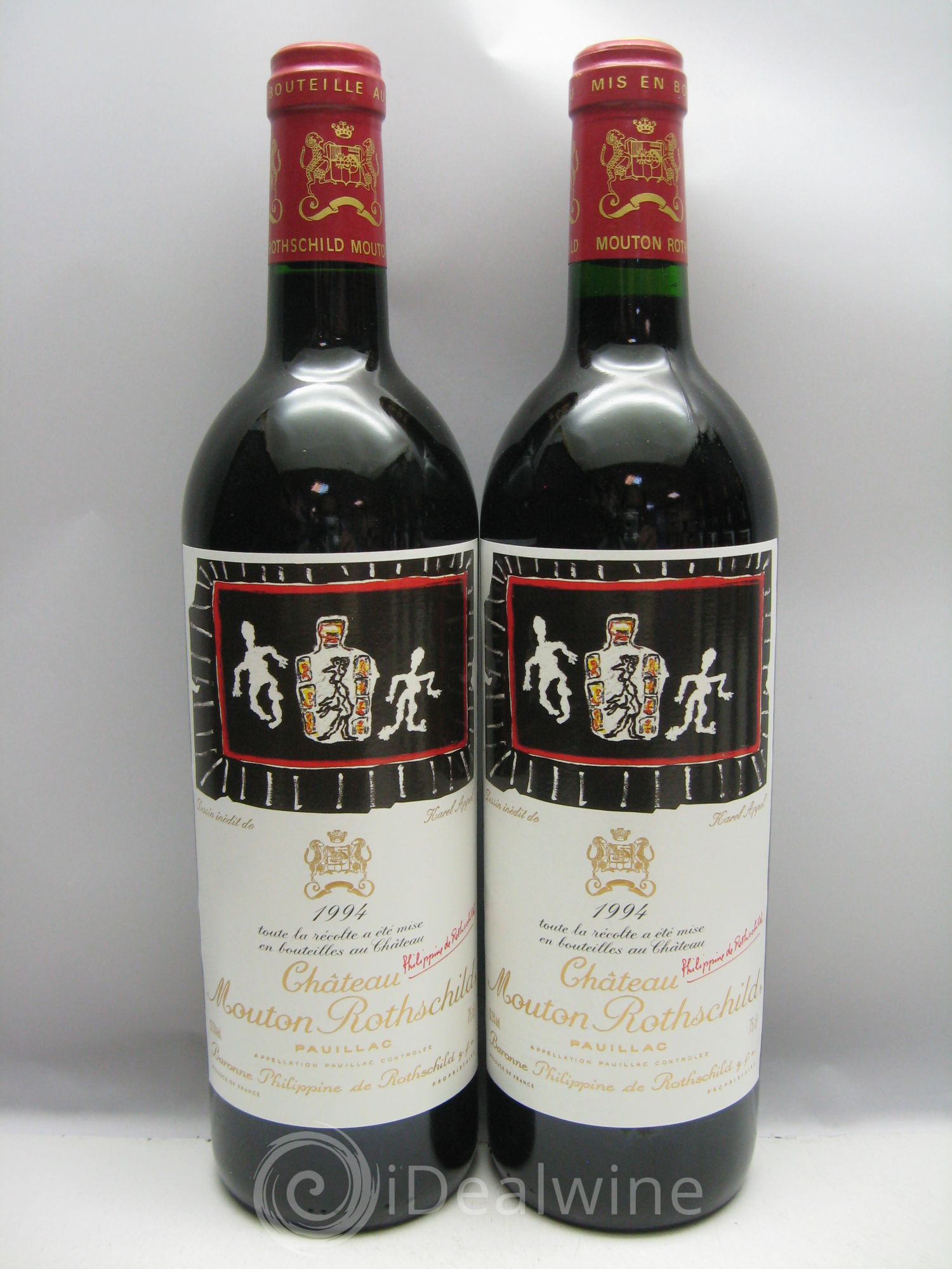 Château Mouton Rothschild 1er Grand Cru Classé 1994 - Lot de 6 bouteilles - 0
