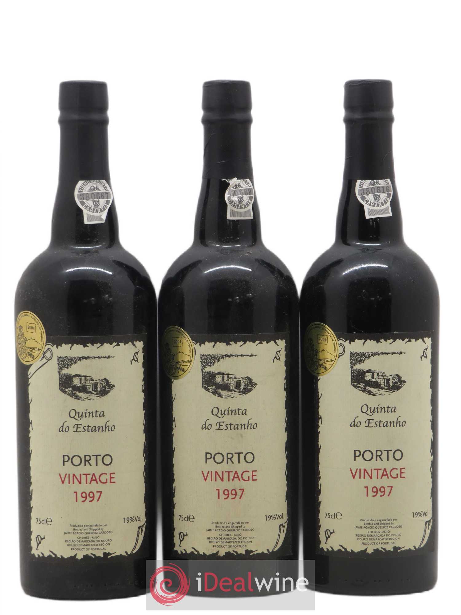 Porto Vintage Quinta do Estanho 1997 - Lot de 3 bouteilles - 0