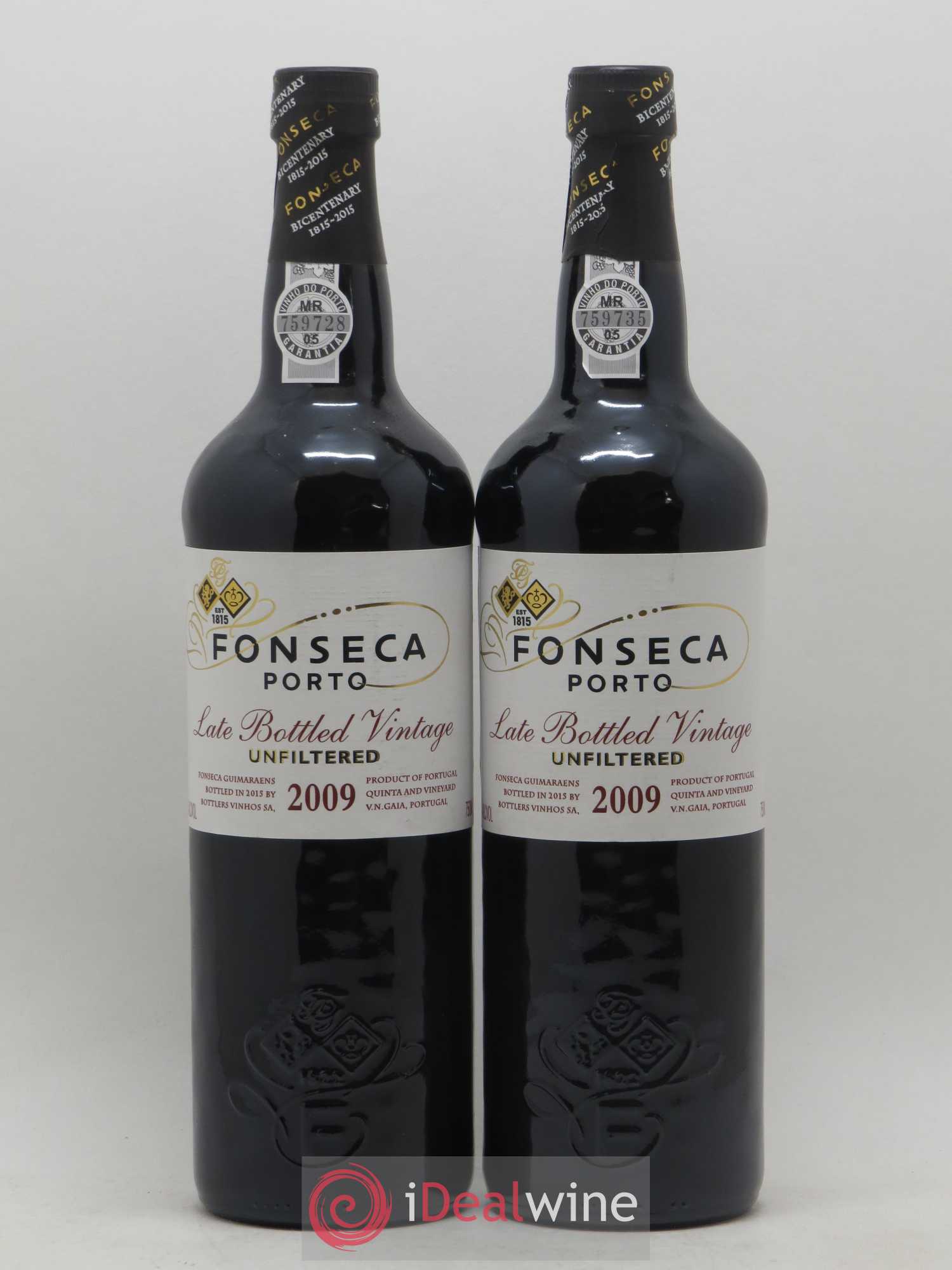 Porto LBV Fonseca unfiltered 2009 - Posten von 2 Flaschen - 0