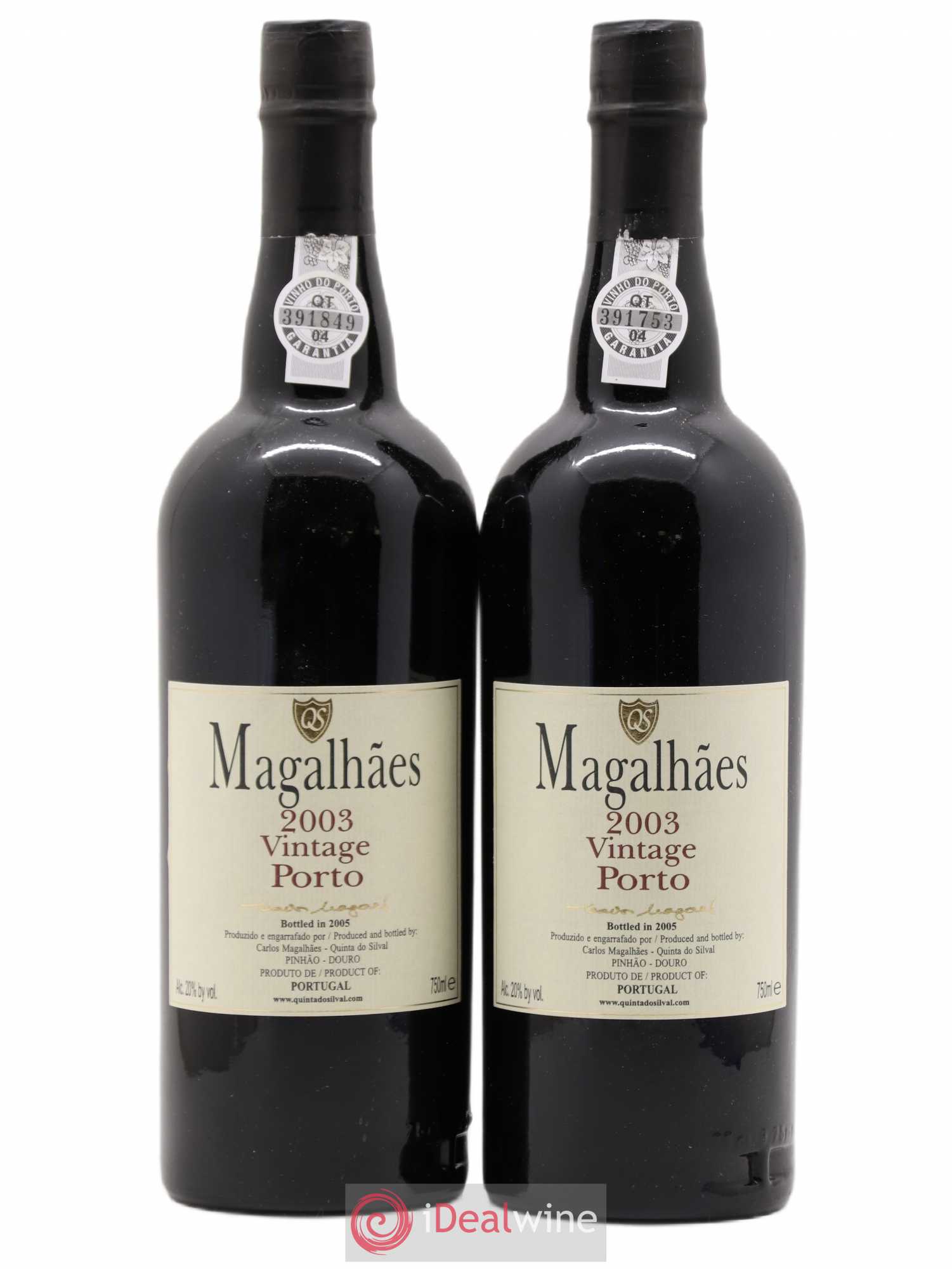 Porto Magalhães Vintage 2003 - Posten von 2 Flaschen - 0