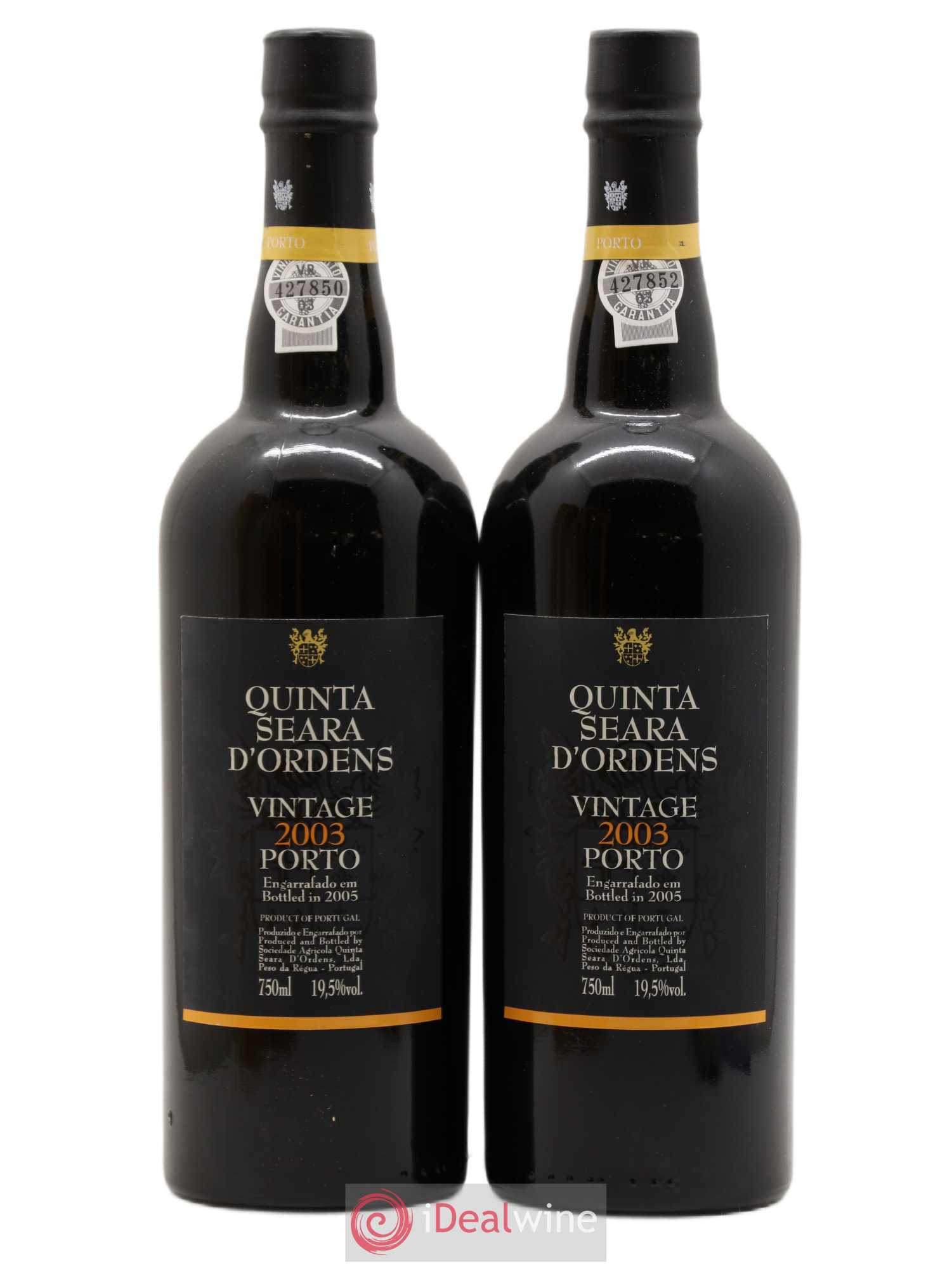 Porto Quinta Seara D'Ordens vintage 2003 - Posten von 2 Flaschen - 0
