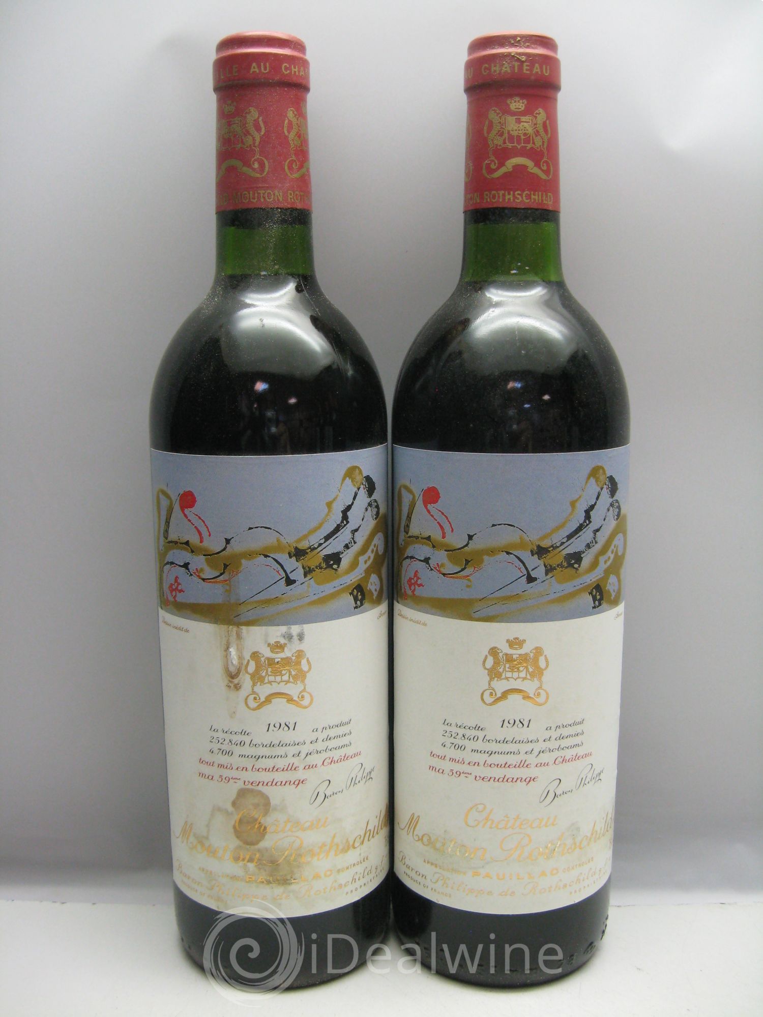 Château Mouton Rothschild 1er Grand Cru Classé 1981 - Lot de 12 bouteilles - 3