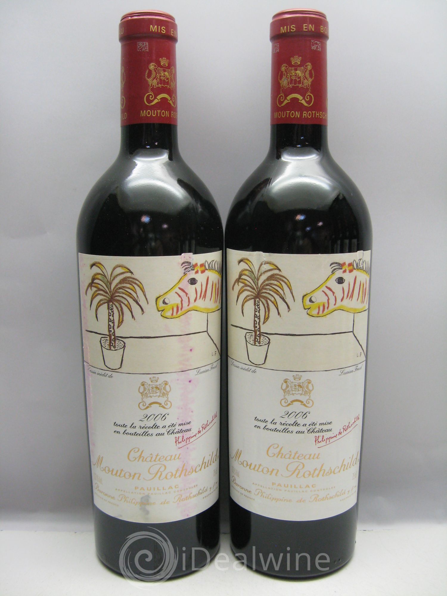 Château Mouton Rothschild 1er Grand Cru Classé 2006 - Lot de 6 bouteilles - 0
