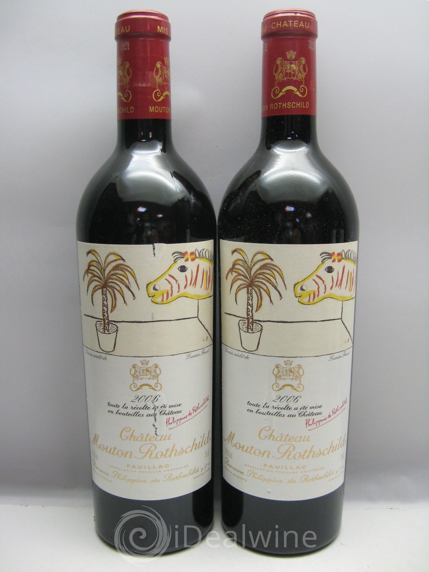 Château Mouton Rothschild 1er Grand Cru Classé 2006 - Lot de 6 bouteilles - 1