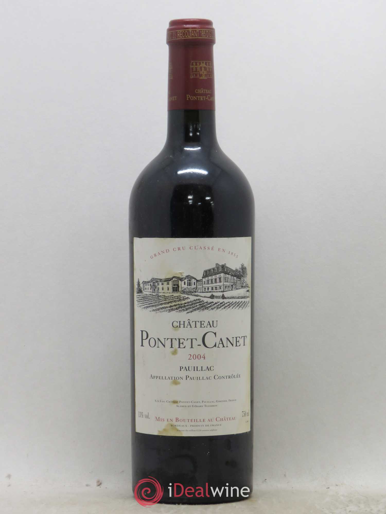 Château Pontet Canet 5ème Grand Cru Classé 2004 - Lot de 1 bouteille - 0